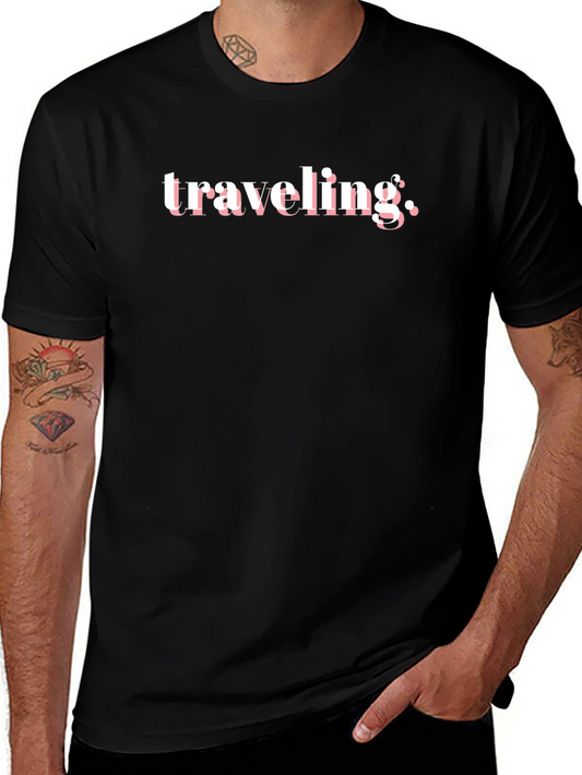 Traveling Black T-Shirt