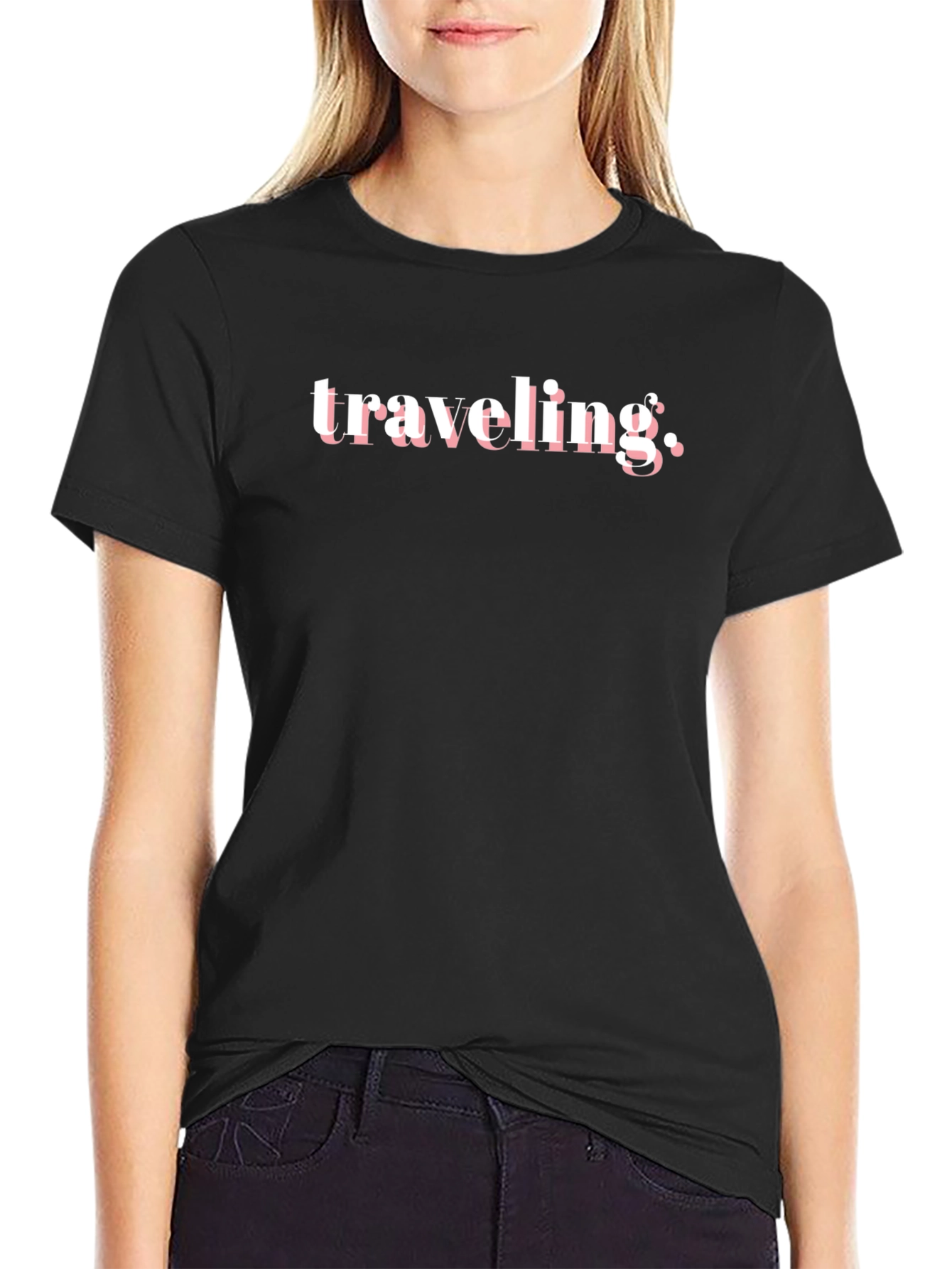 Traveling Black T-Shirt