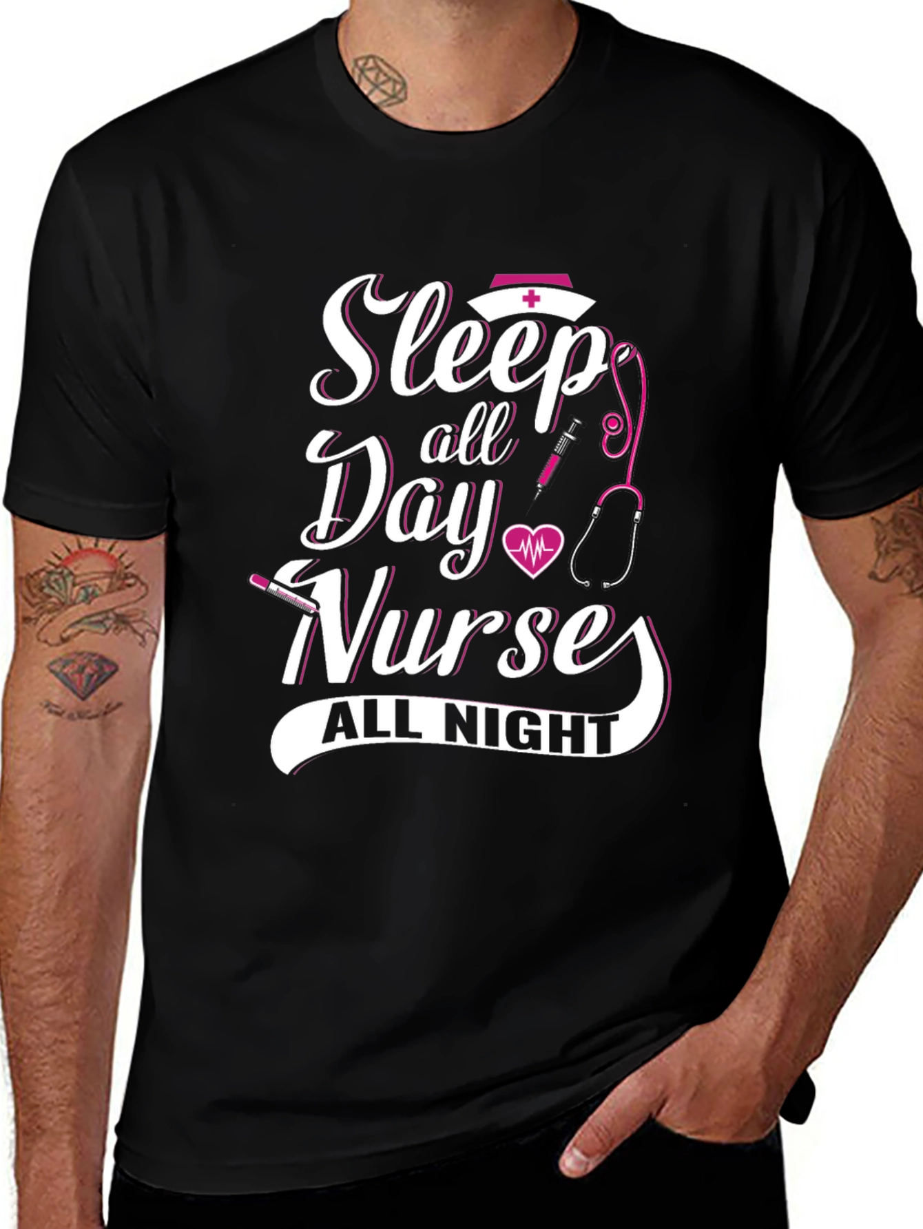Sleep All Day Nurse All Night T-Shirt
