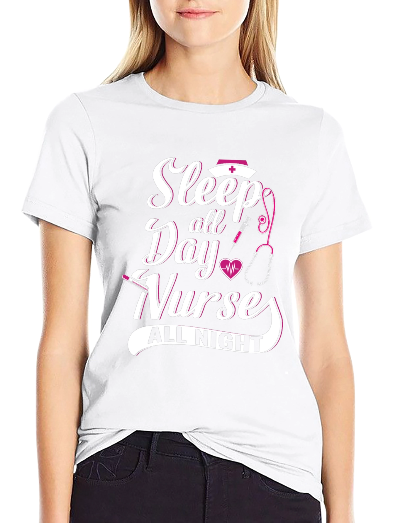 Sleep All Day Nurse All Night T-Shirt