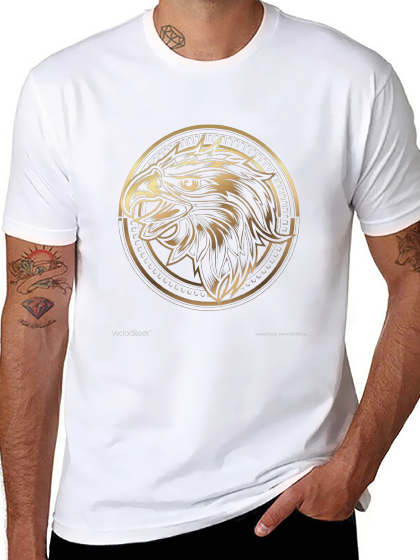 Eagle Emblem Black T-Shirt