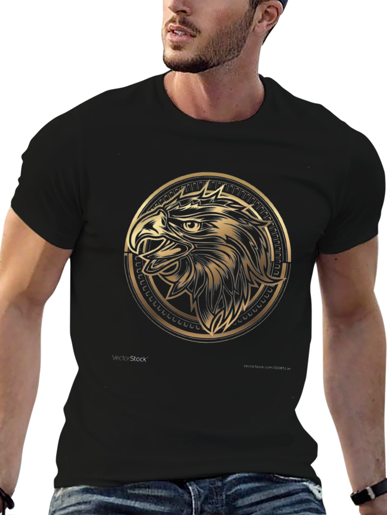 Eagle Emblem Black T-Shirt