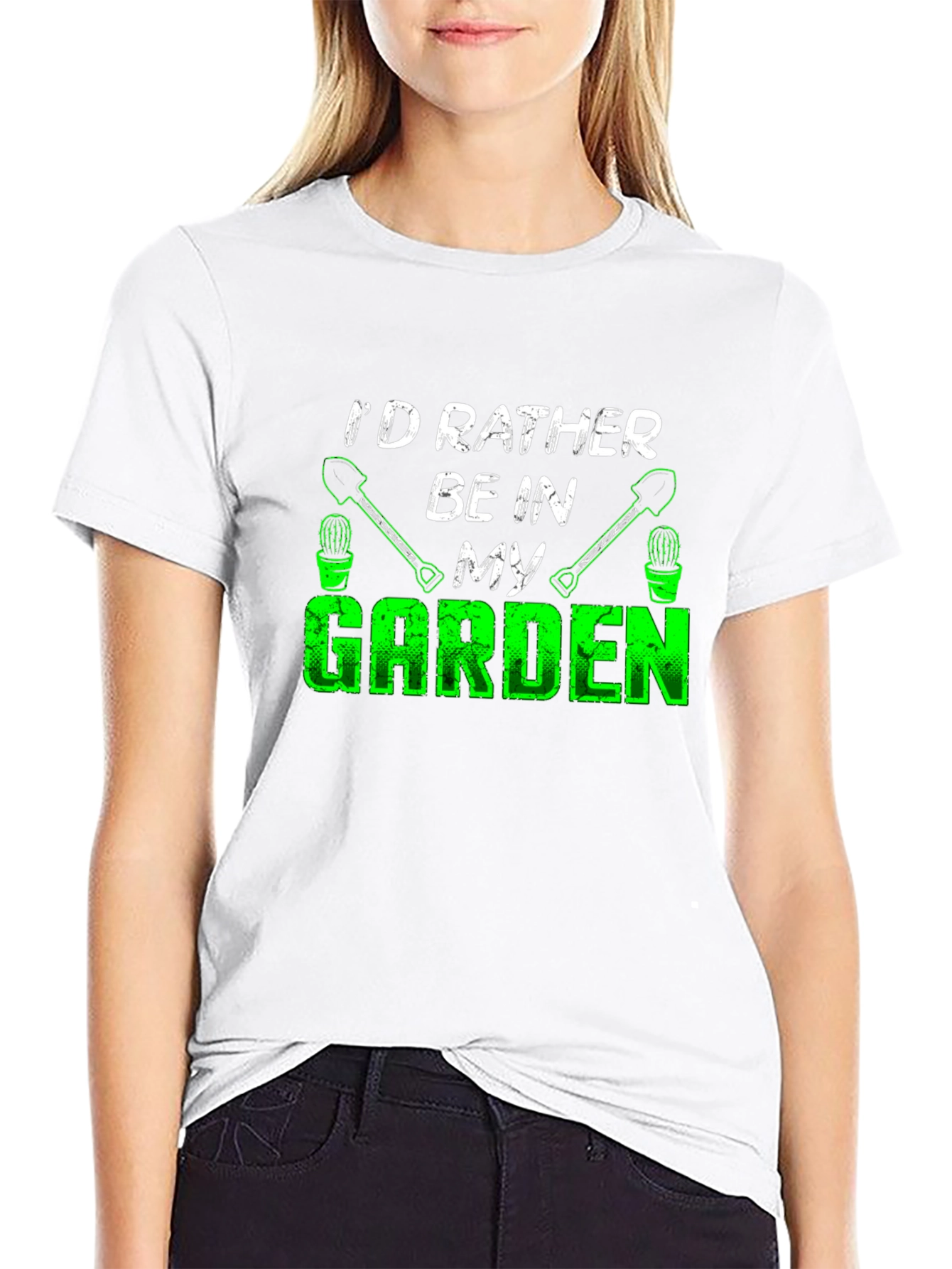 Gardening T-Shirt - Id Rather Be in My Garden