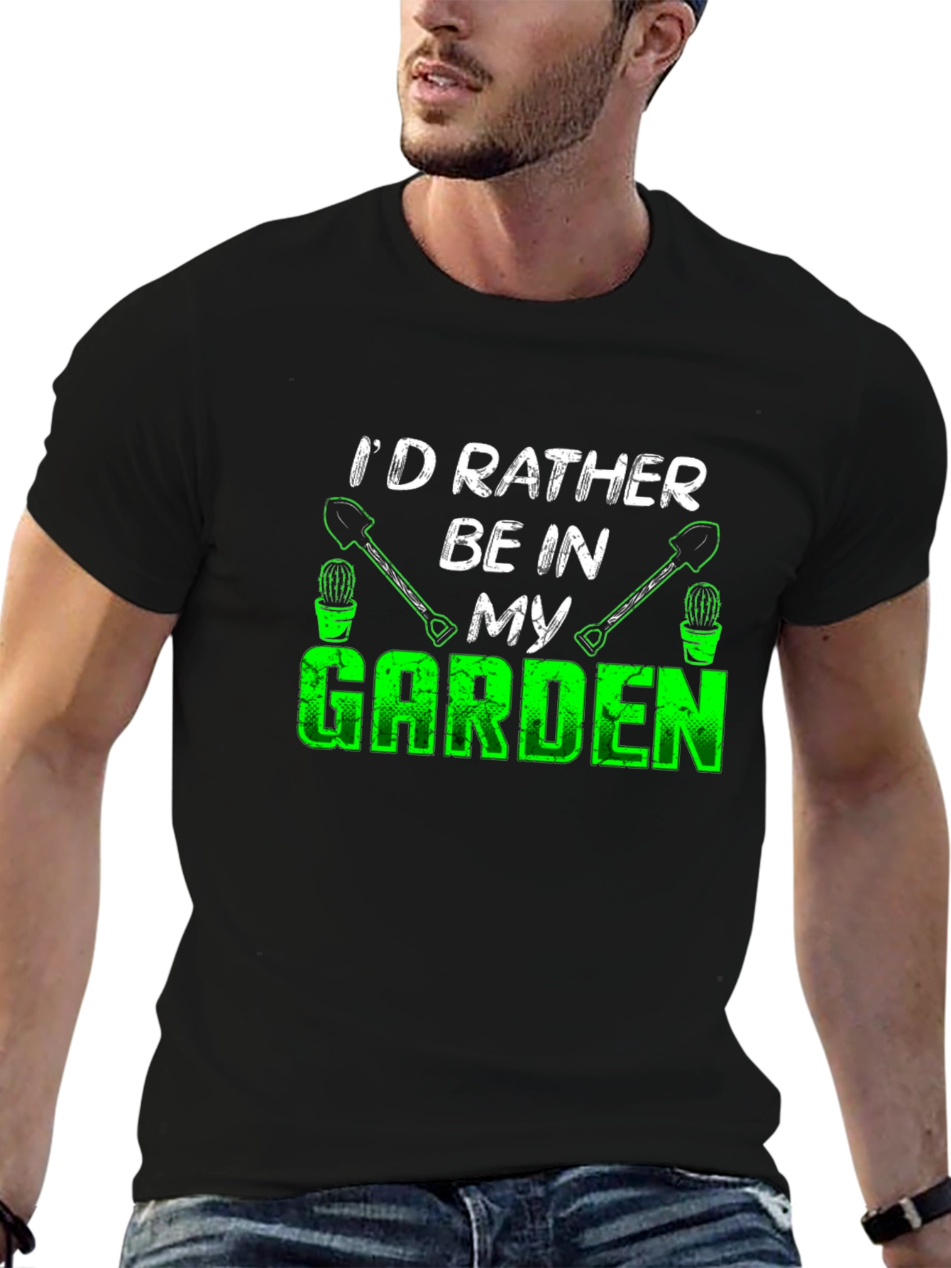 Gardening T-Shirt - Id Rather Be in My Garden