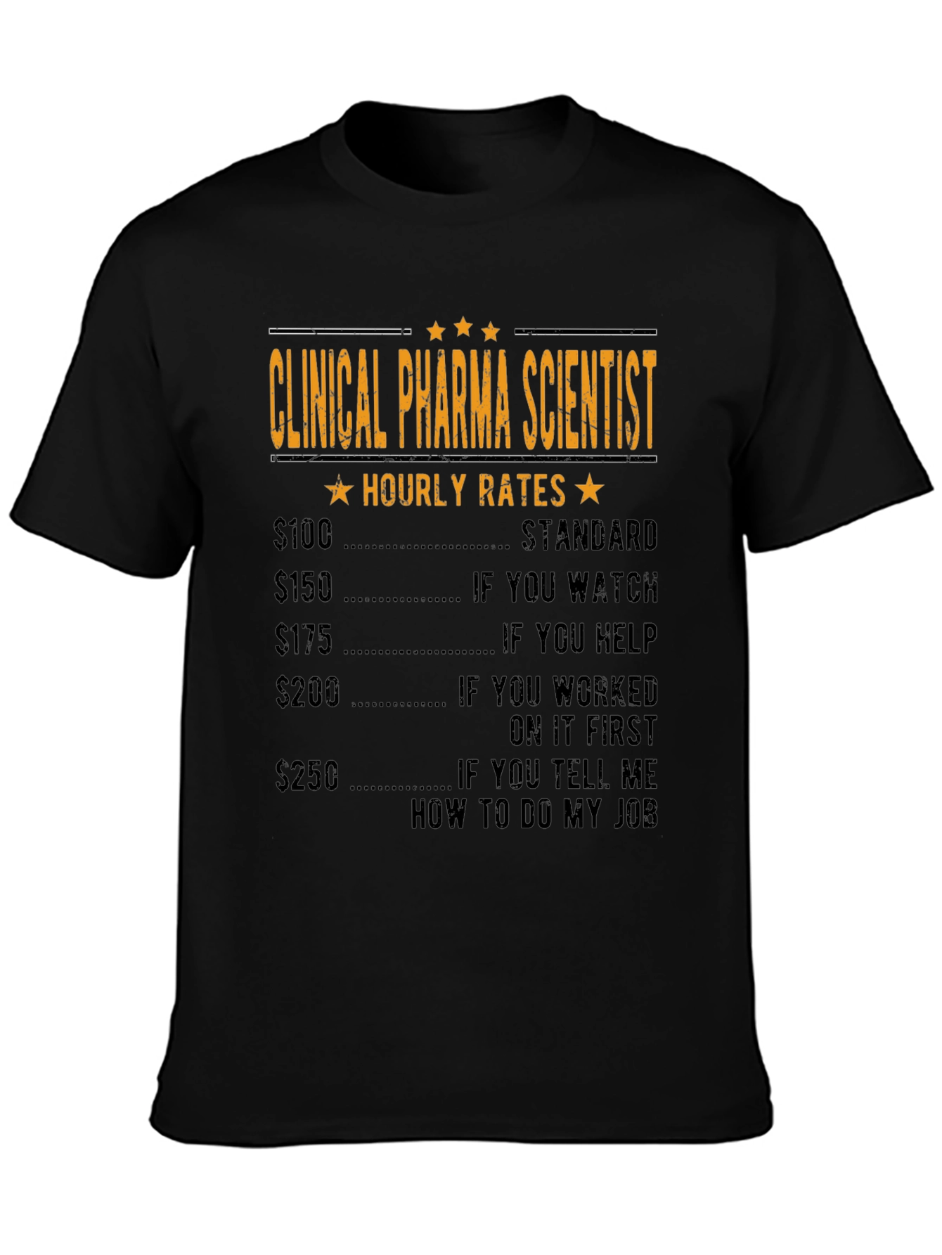Clinical Pharma Scientist Hourly Rate T-Shirt
