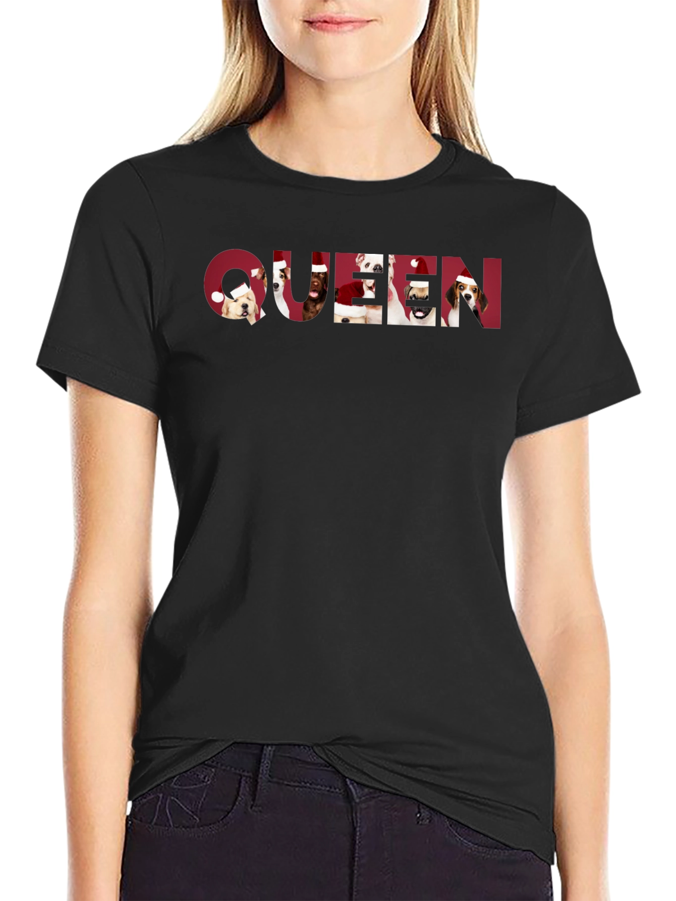 Queen Dogs Holiday T-Shirt