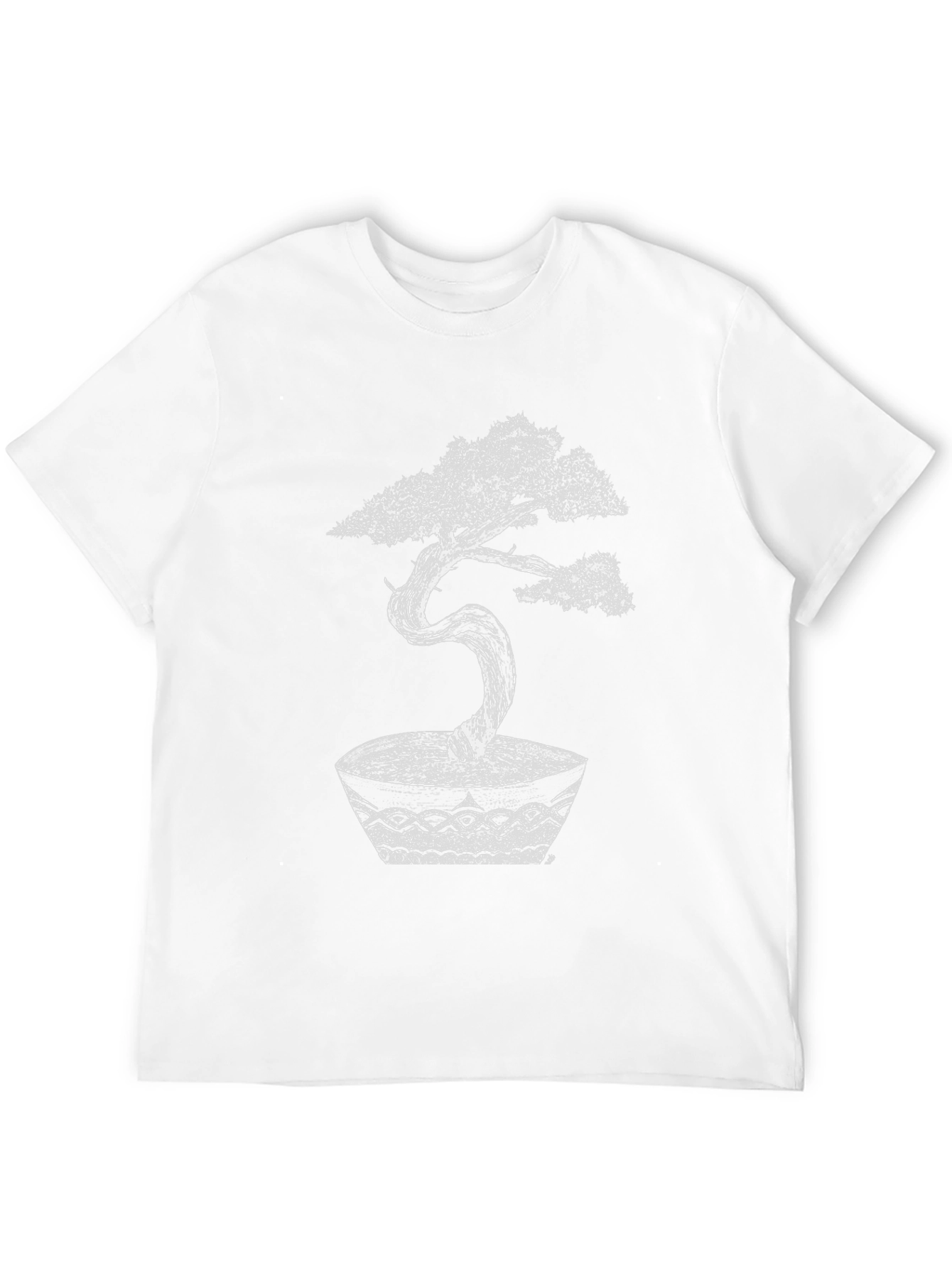 Bonsai Tree Graphic Tee - Artistic Black T-Shirt