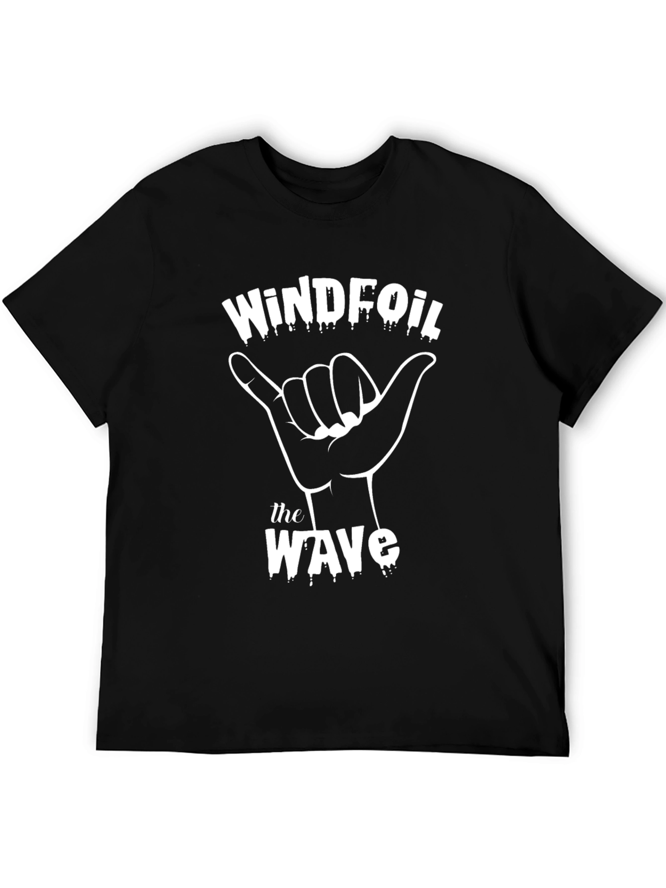 Windfoil Wave Black Graphic Tee