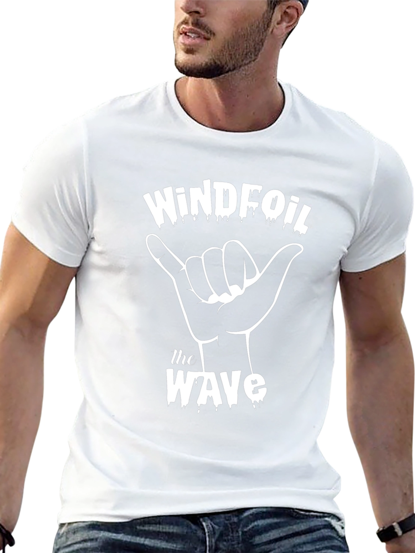 Windfoil Wave Black Graphic Tee