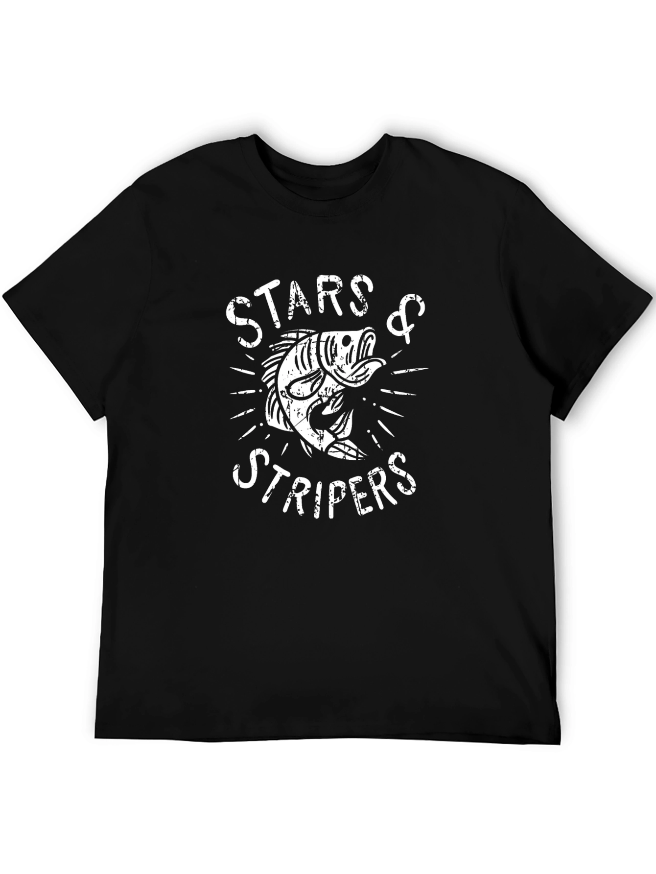 Stars & Stripers Graphic T-Shirt - Black