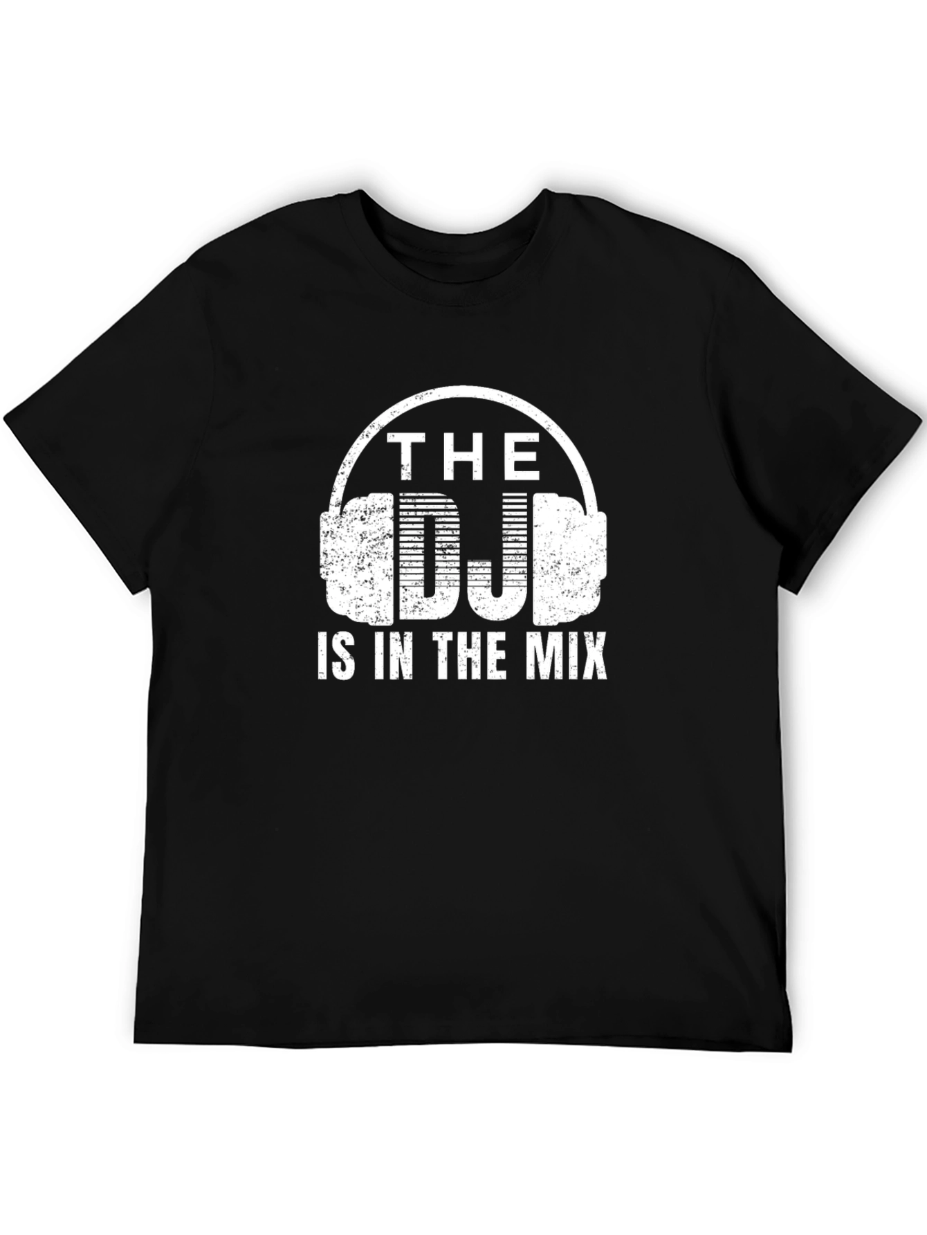 The DJ is in the Mix Black Graphic T-Shirt