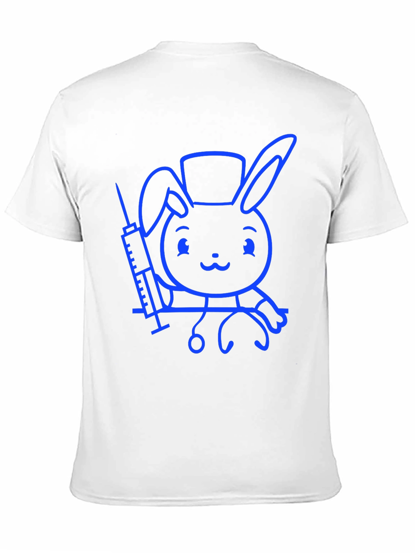 Cute Bunny Doctor T-Shirt - Unisex Black Tee