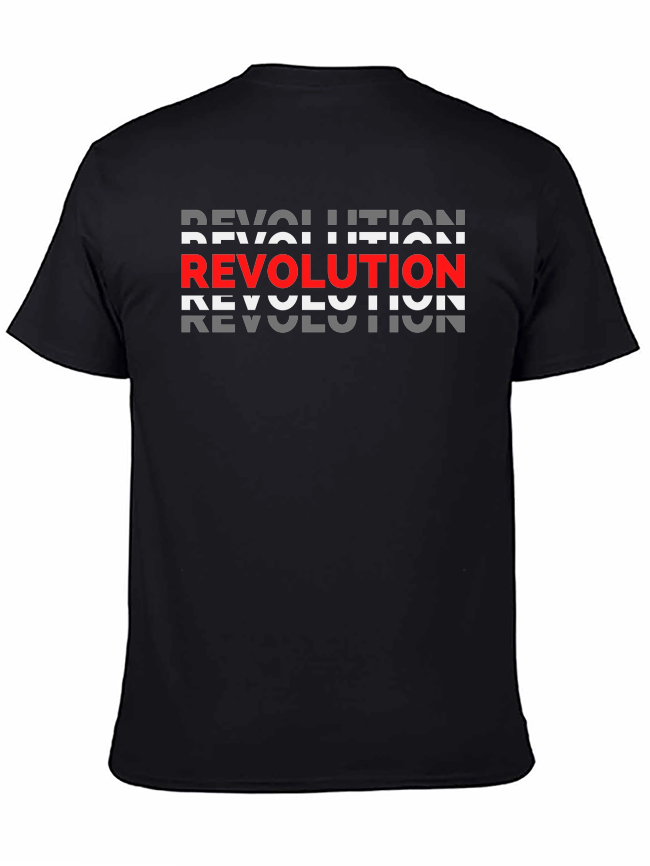 Revolution Graphic Print Black T-Shirt