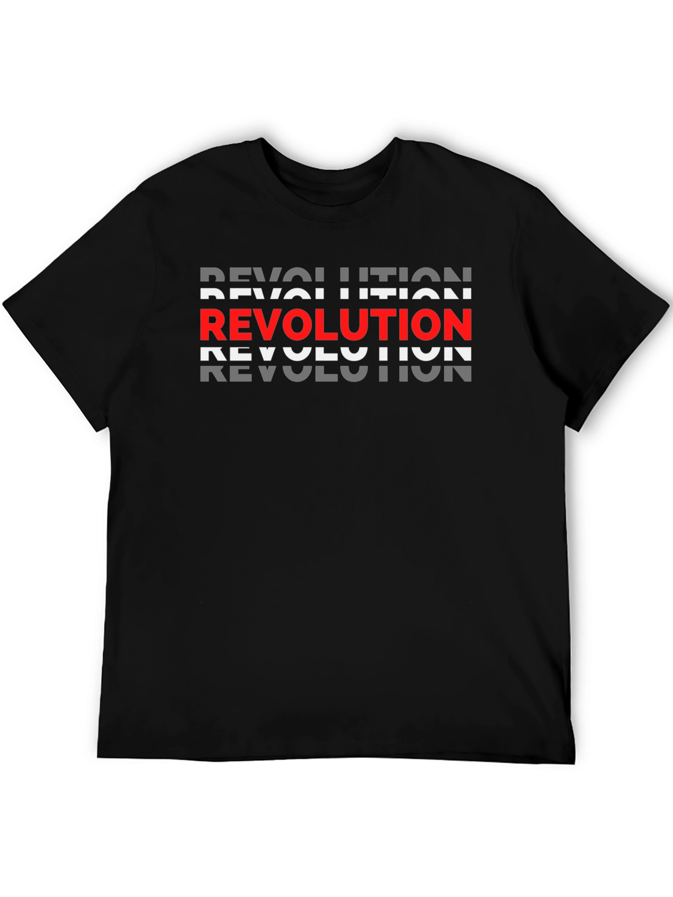 Revolution Graphic Print Black T-Shirt