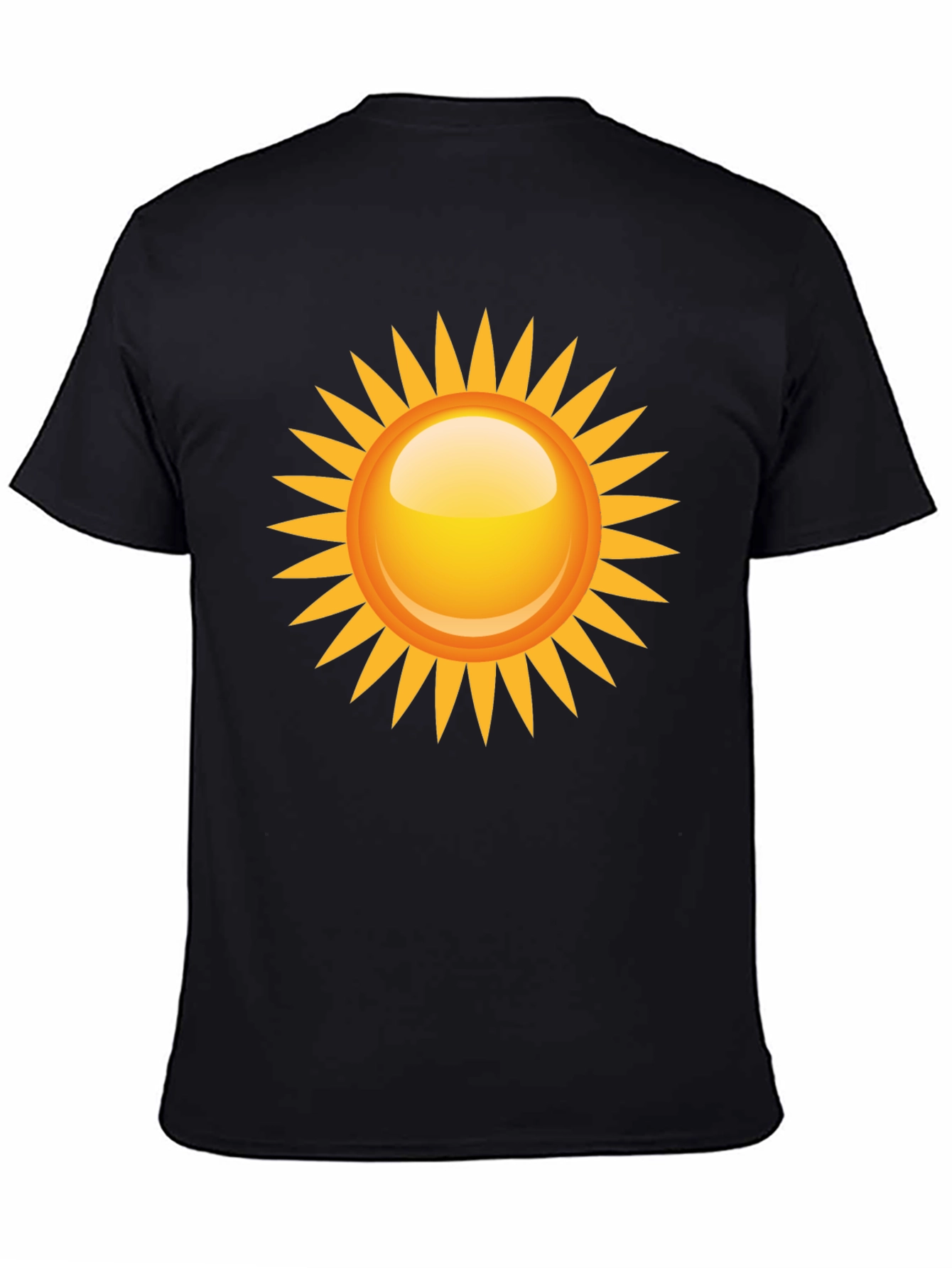 Sunny Graphic Tee - Black Cotton Blend