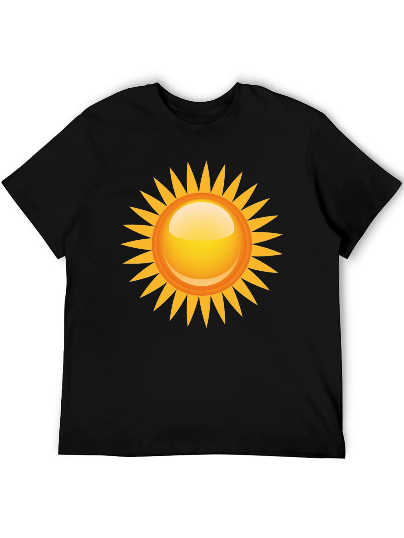 Sunny Graphic Tee - Black Cotton Blend