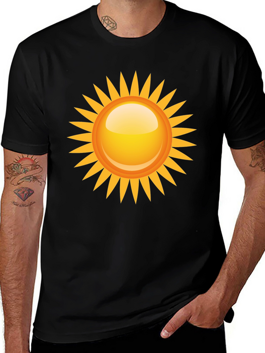 Sunny Graphic Tee - Black Cotton Blend