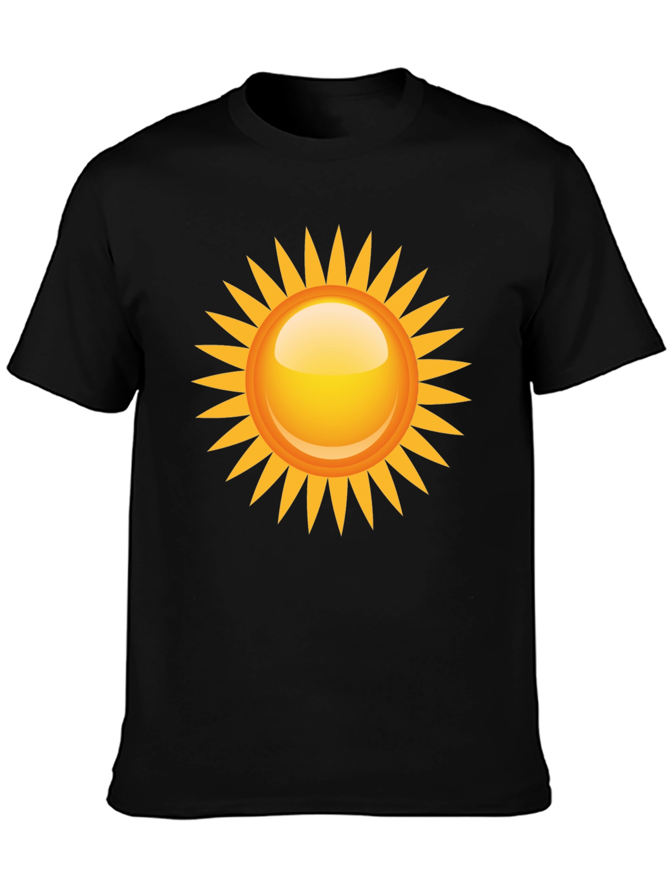 Sunny Graphic Tee - Black Cotton Blend