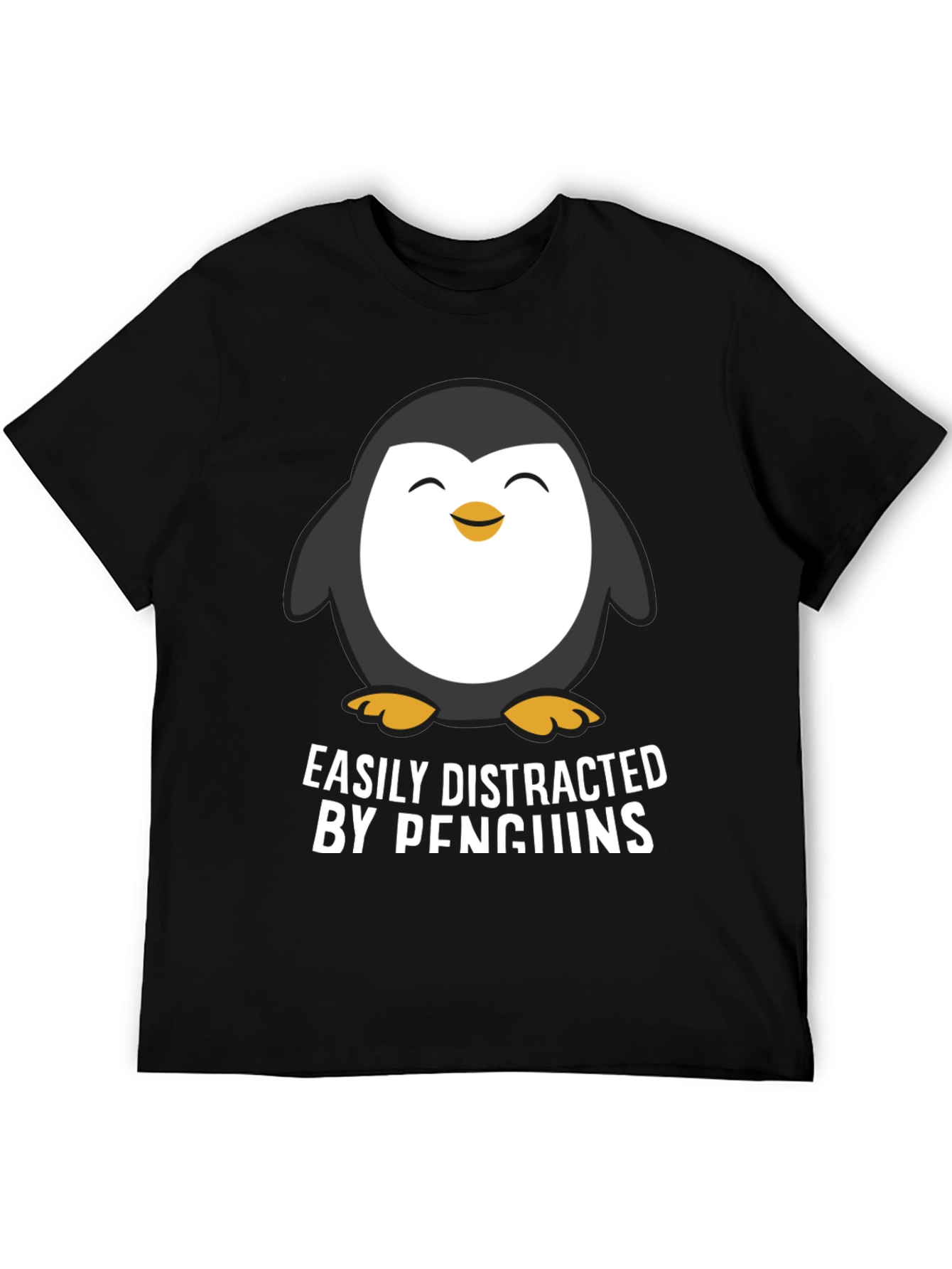 Easily Distracted By Penguins Graphic T-Shirt