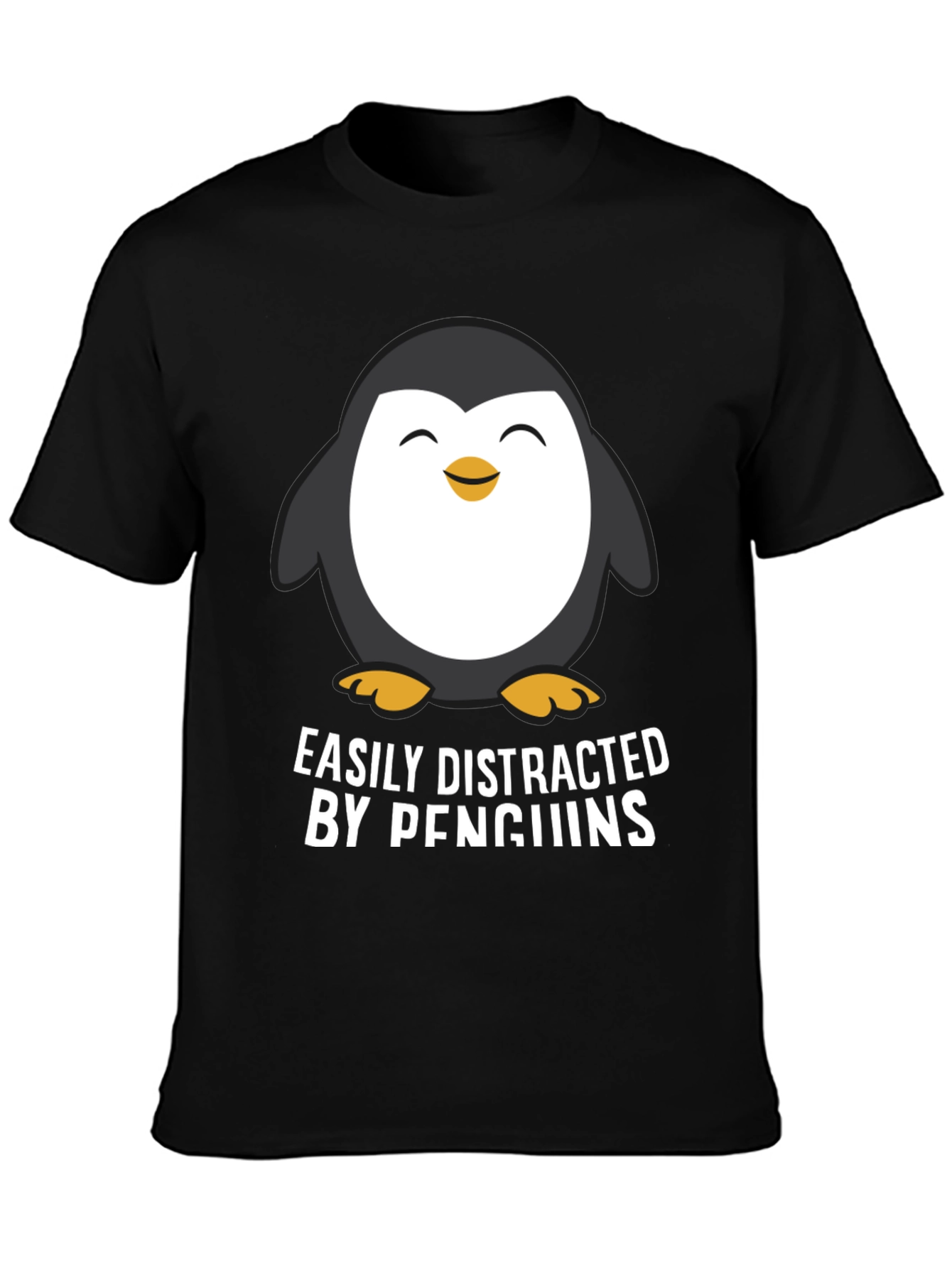 Easily Distracted By Penguins Graphic T-Shirt