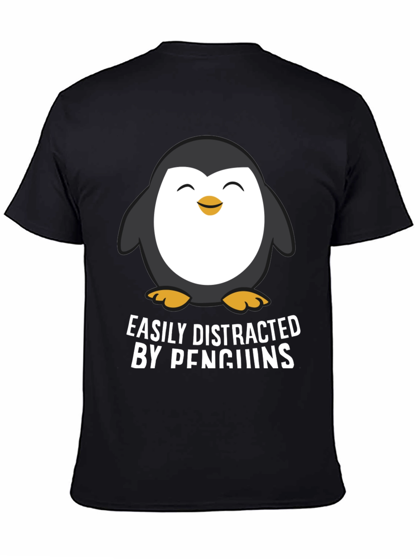 Easily Distracted By Penguins Graphic T-Shirt