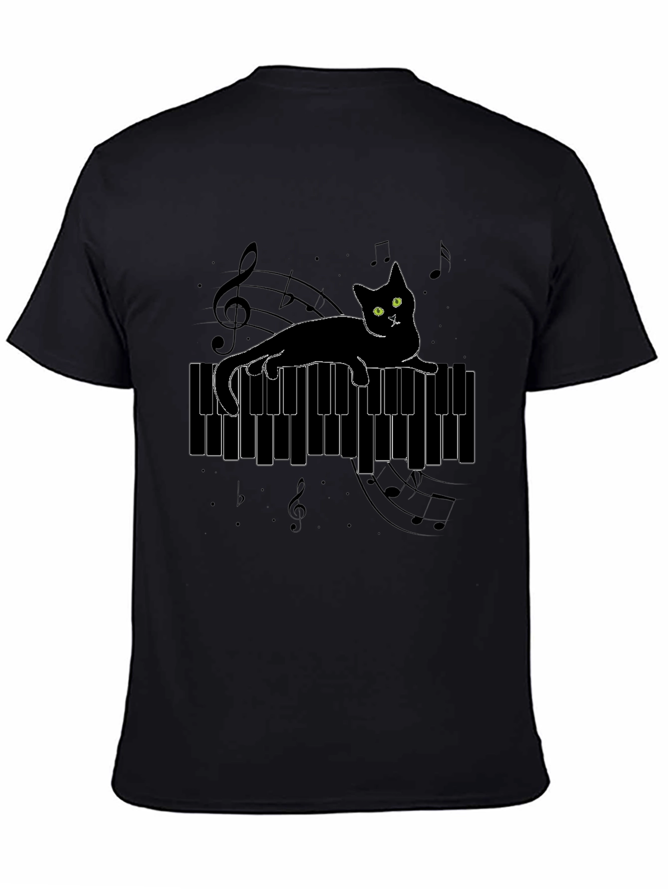 Cat on Piano T-Shirt
