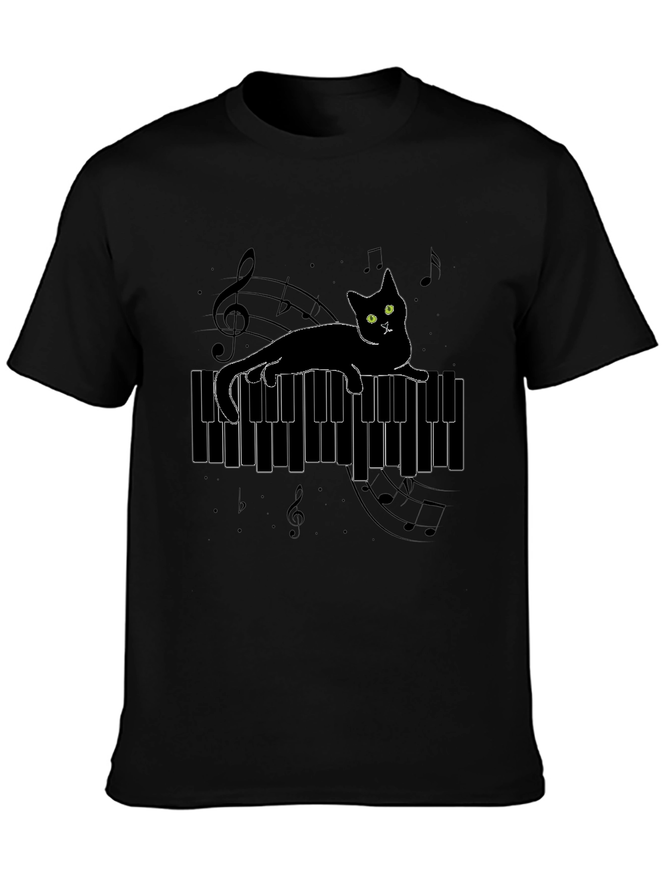 Cat on Piano T-Shirt