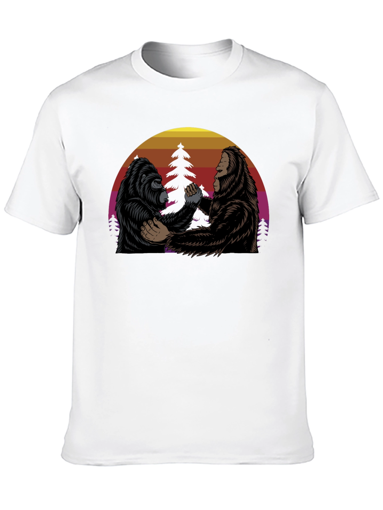 Gorilla & Bigfoot Sunset T-Shirt