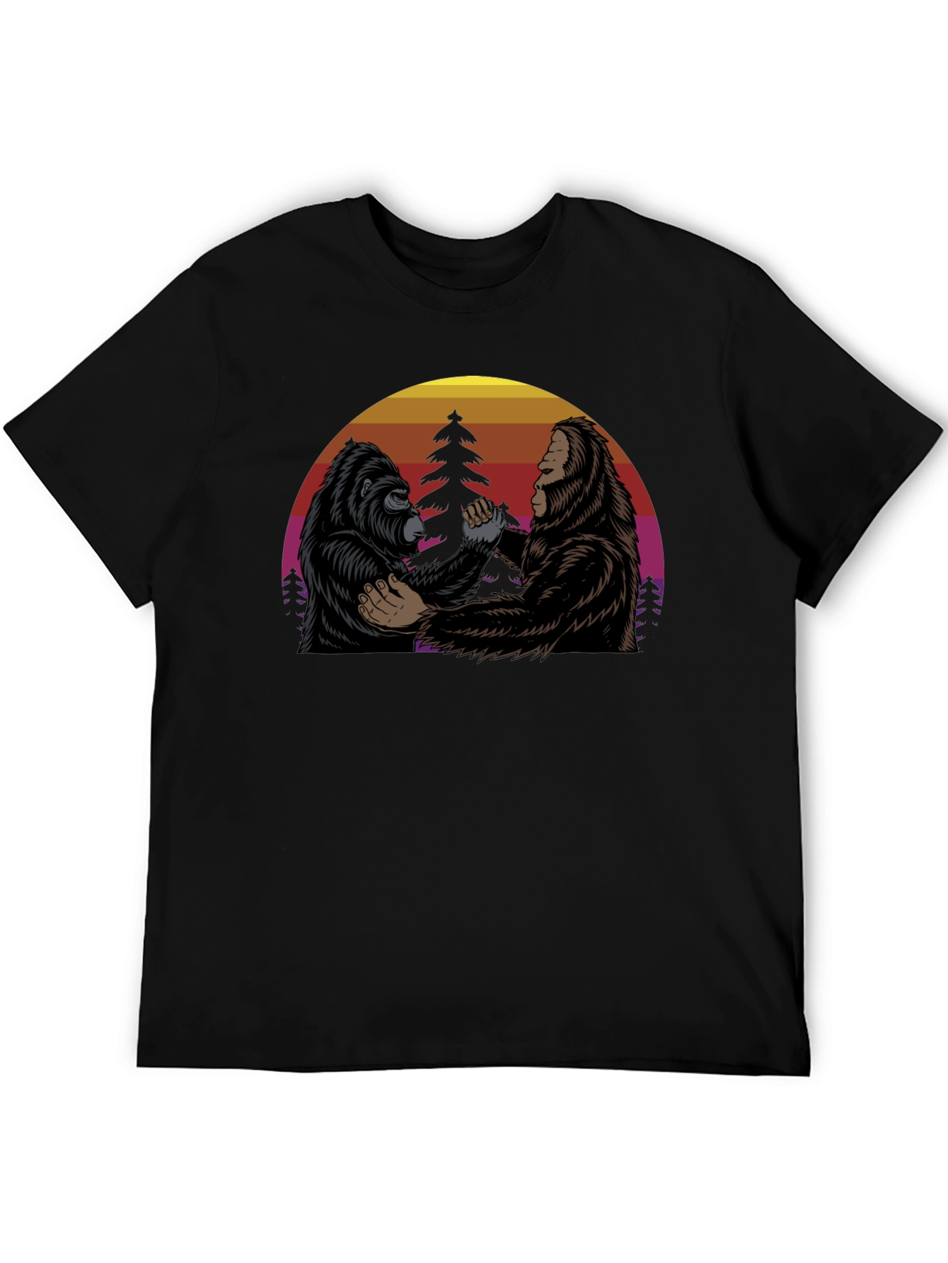 Gorilla & Bigfoot Sunset T-Shirt