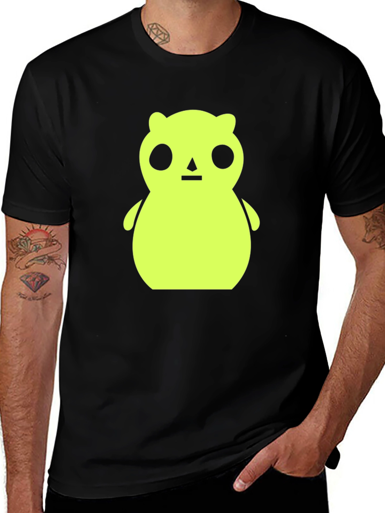 Unique Bear Graphic T-Shirt