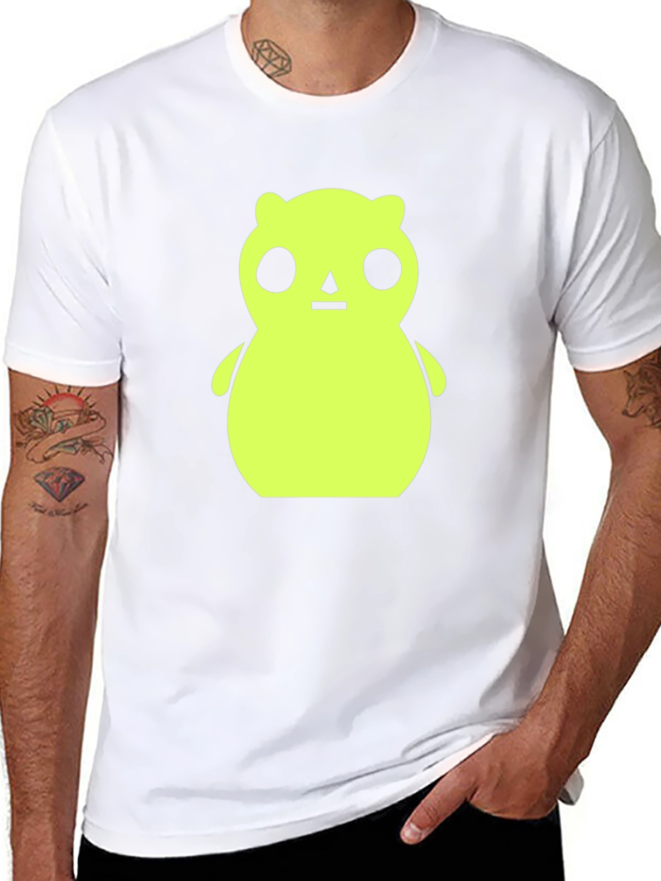 Unique Bear Graphic T-Shirt