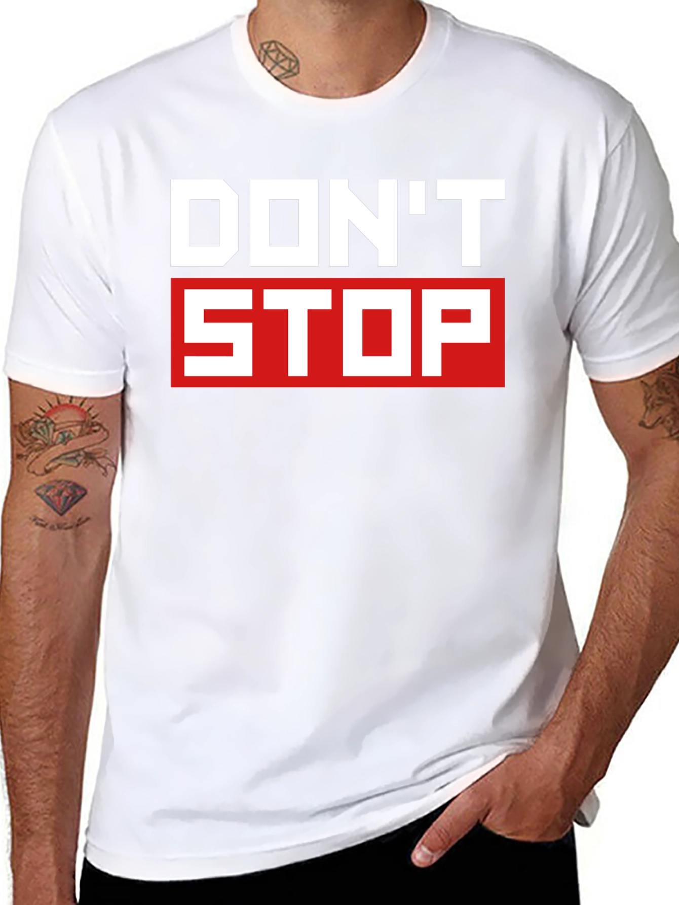 Dont Stop Graphic T-Shirt - Motivational Tee