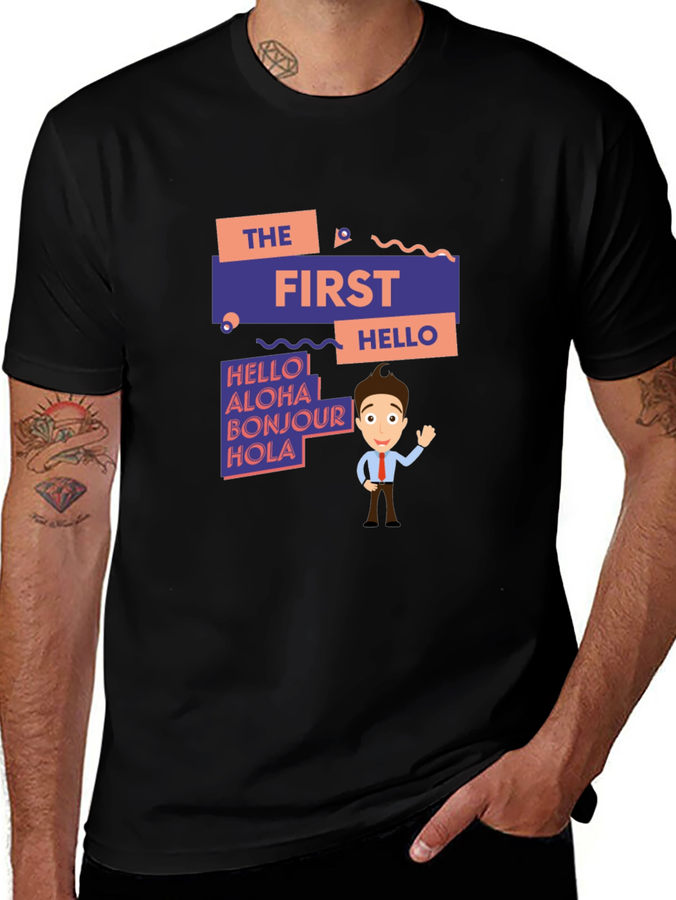 The First Hello Graphic T-Shirt