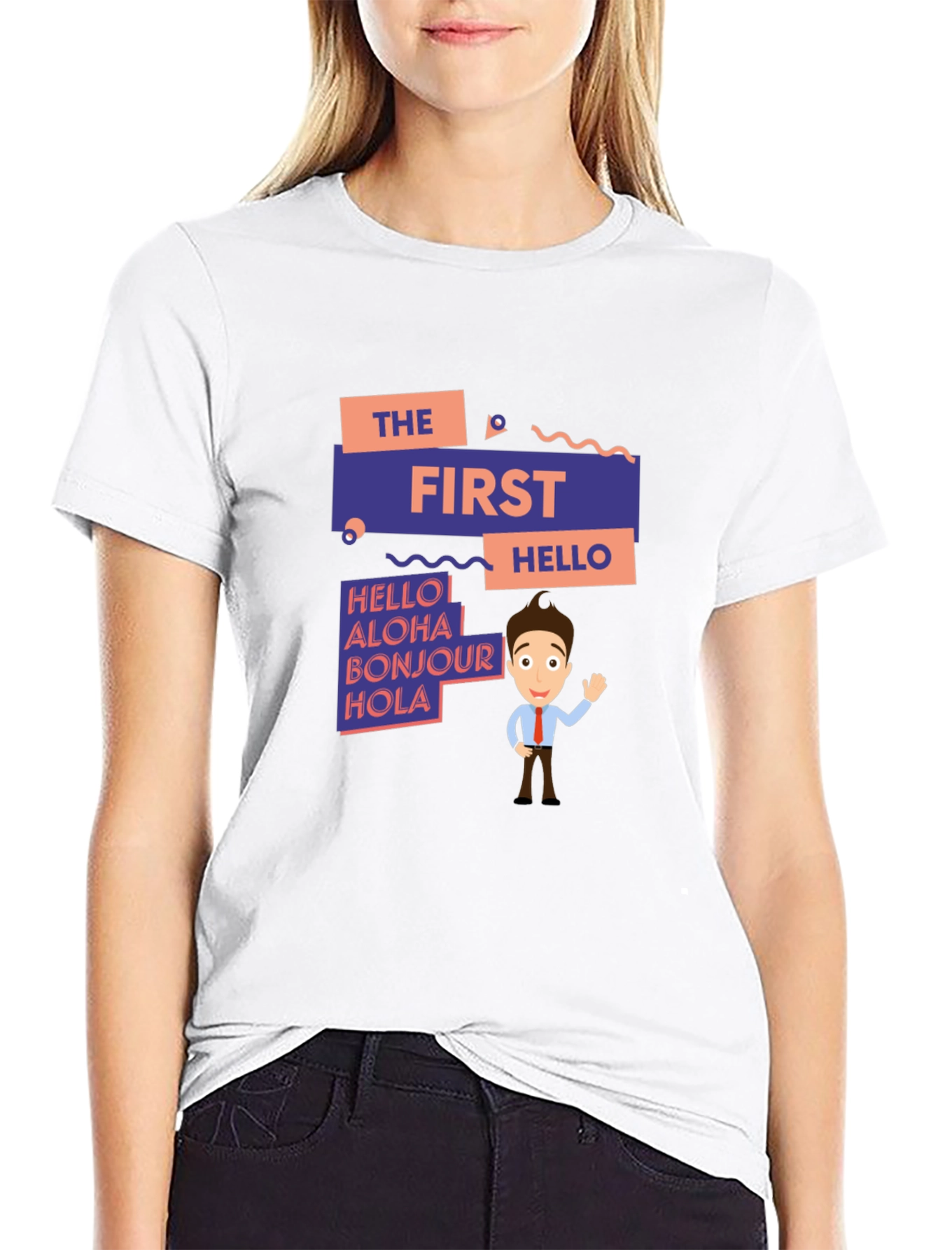 The First Hello Graphic T-Shirt