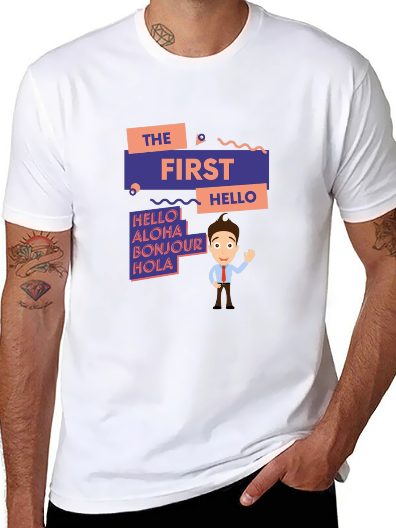 The First Hello Graphic T-Shirt