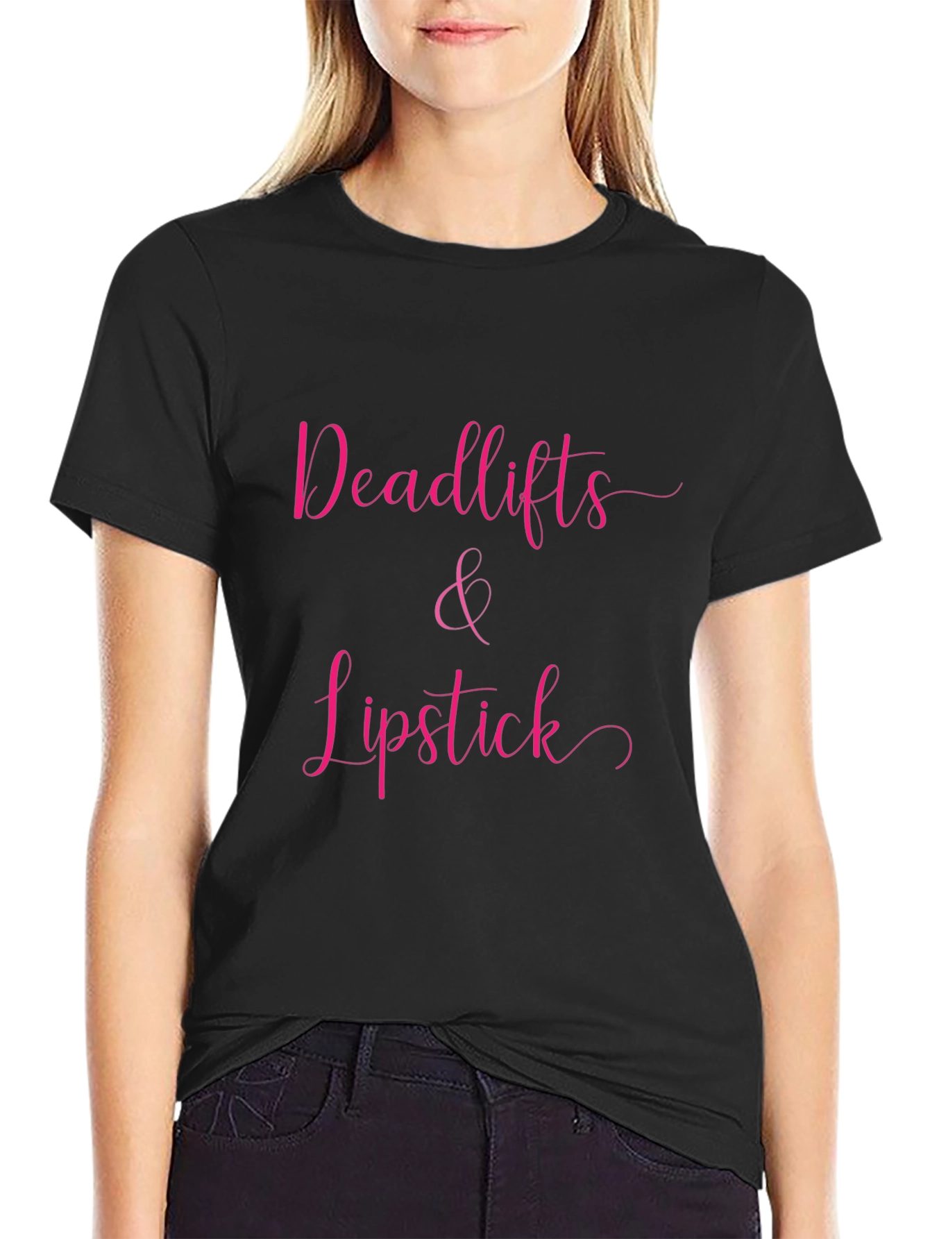 Deadlifts & Lipstick Graphic T-Shirt