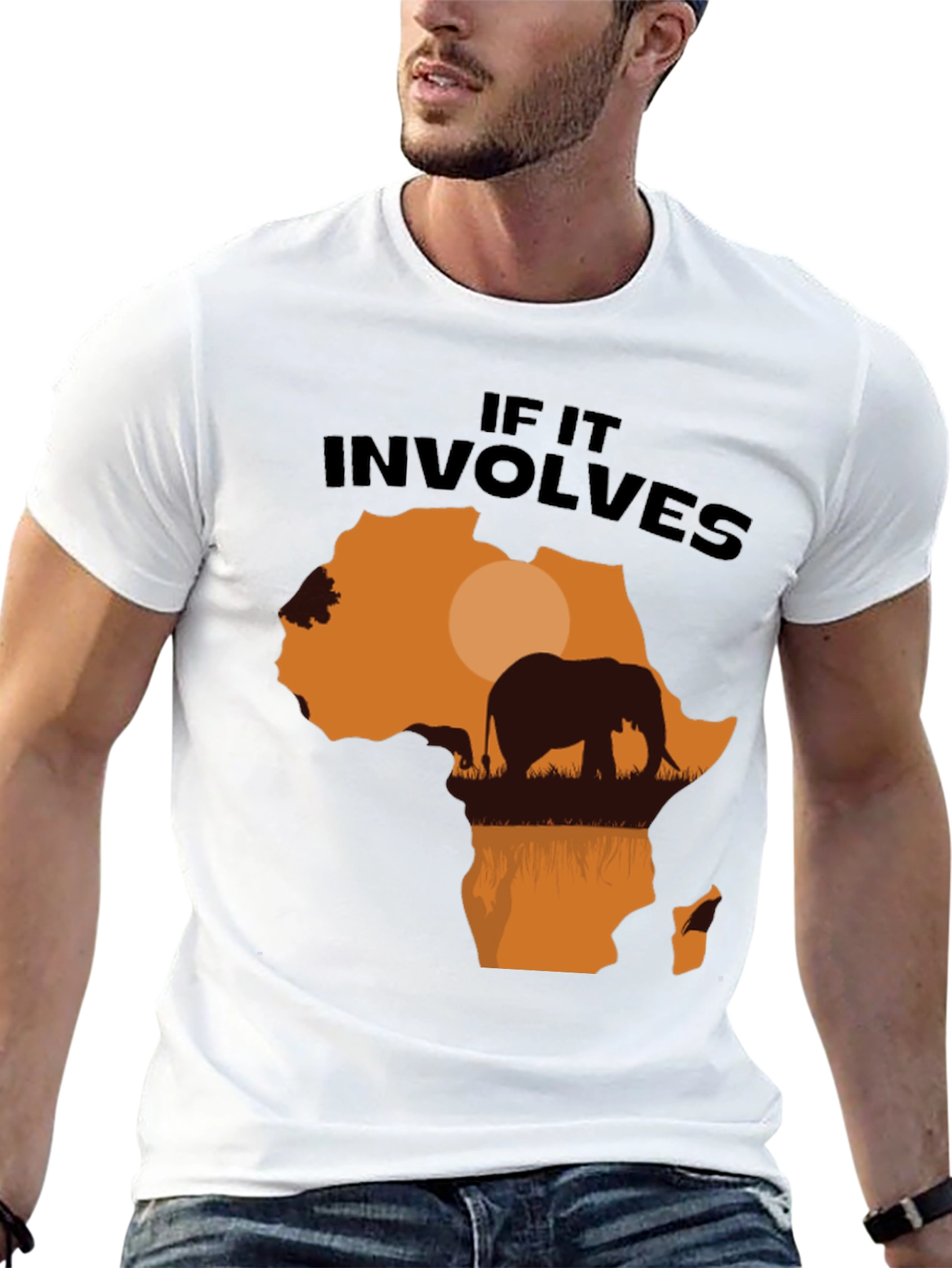Africa Elephant Graphic T-Shirt - Nature Lover Tee