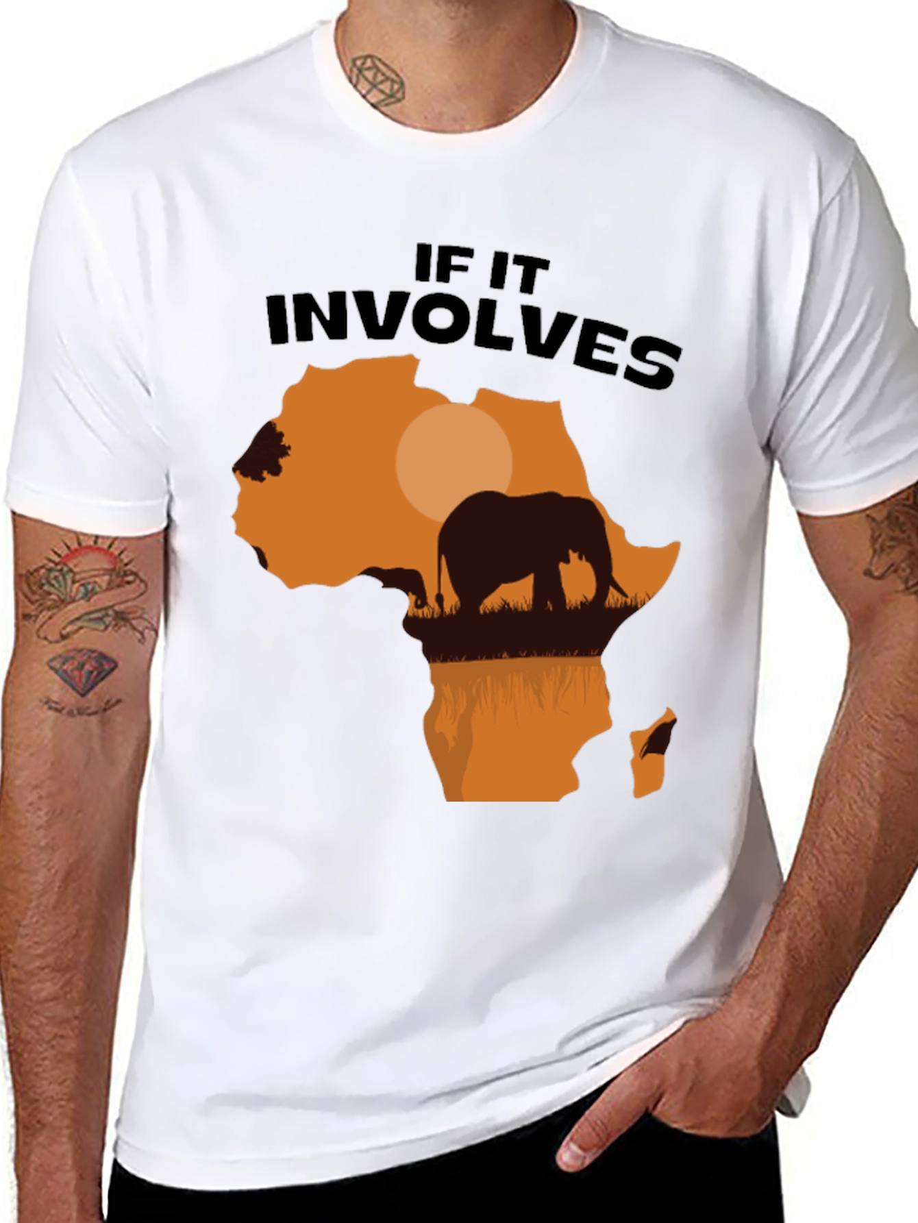 Africa Elephant Graphic T-Shirt - Nature Lover Tee