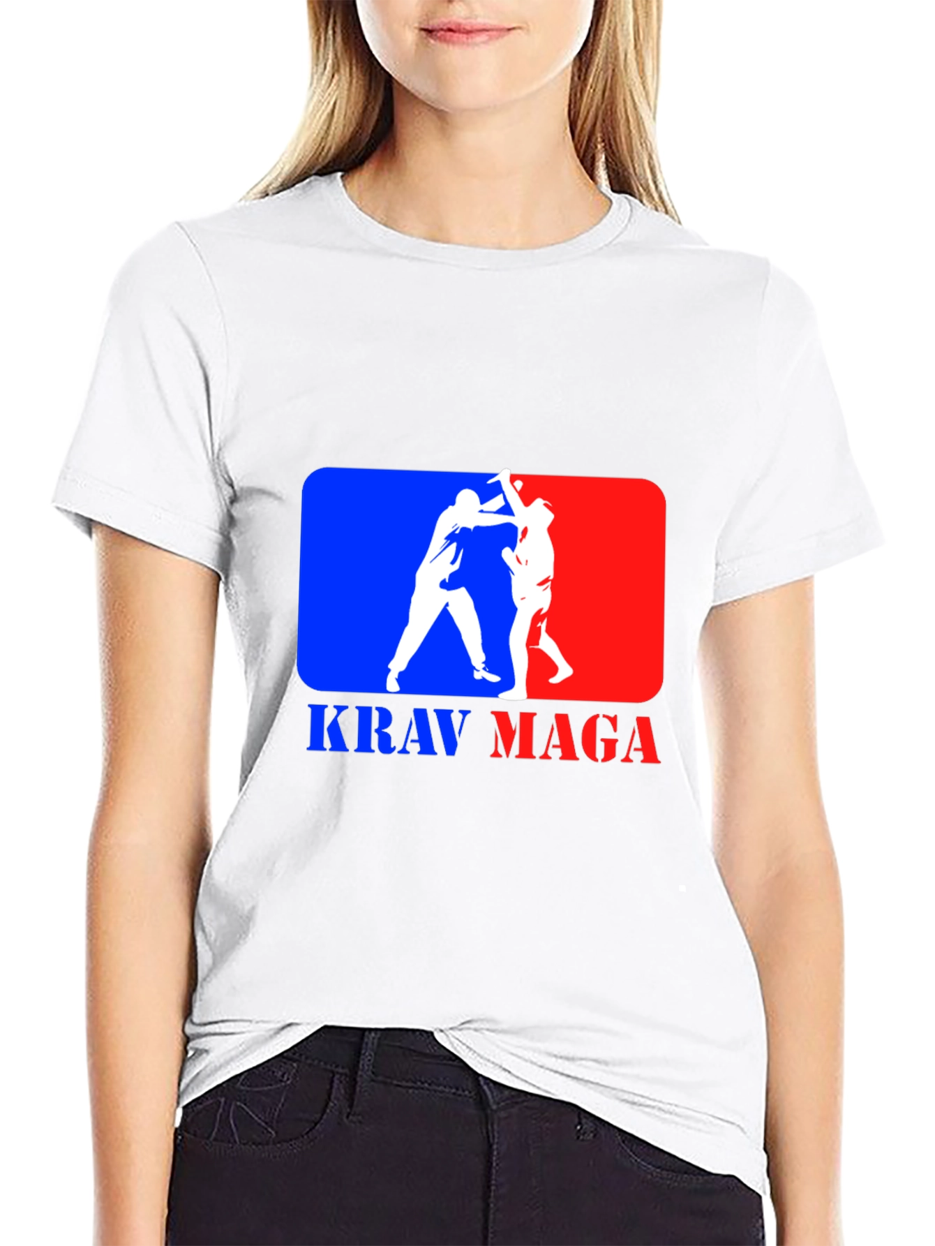 Krav Maga Black T-Shirt - Martial Arts Design