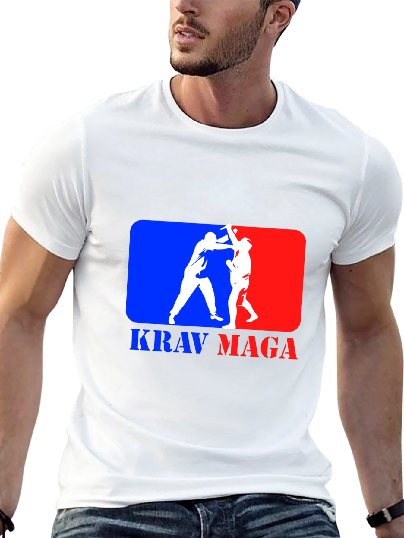 Krav Maga Black T-Shirt - Martial Arts Design