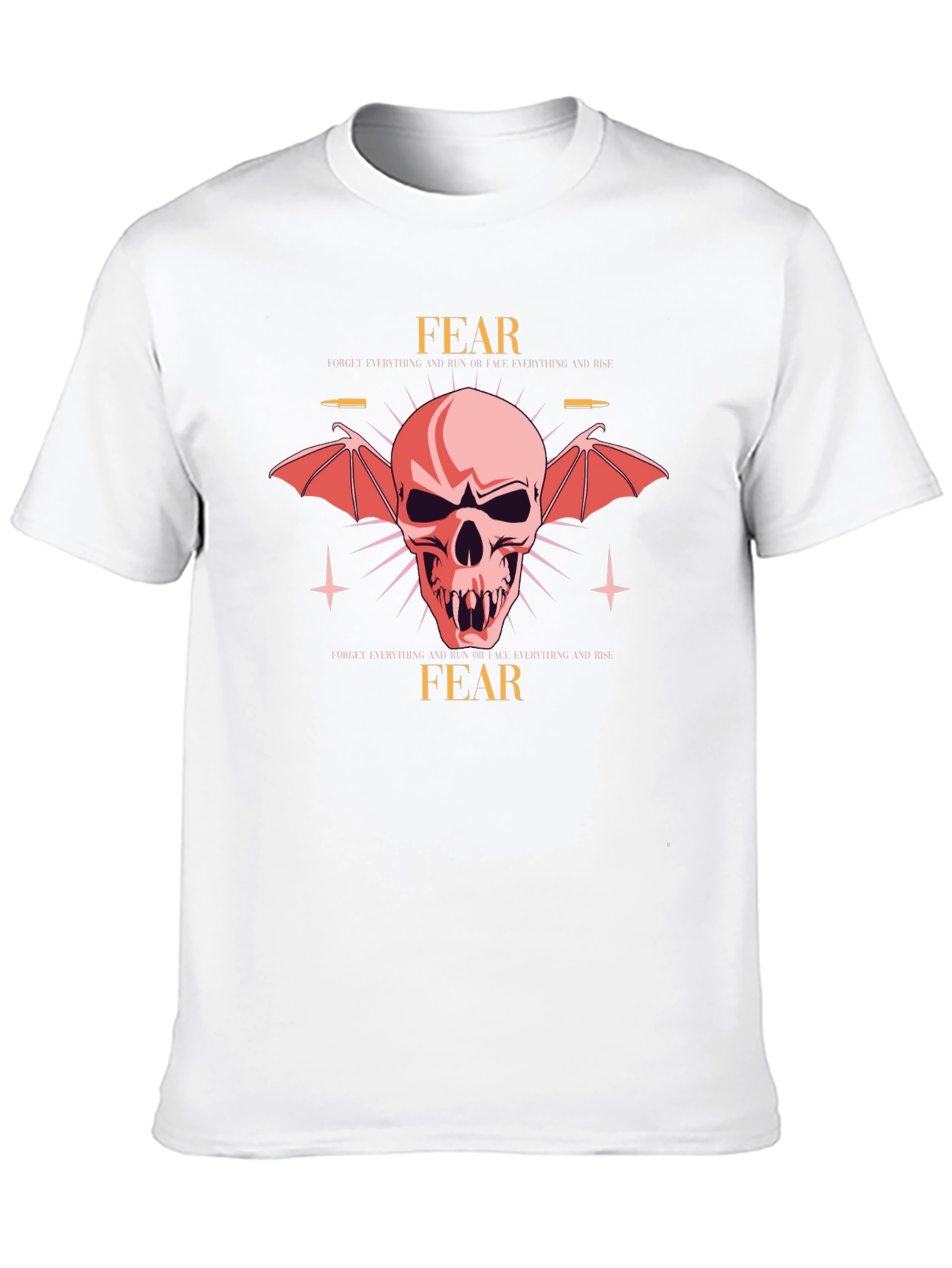 Fear Skull Graphic Black T-Shirt