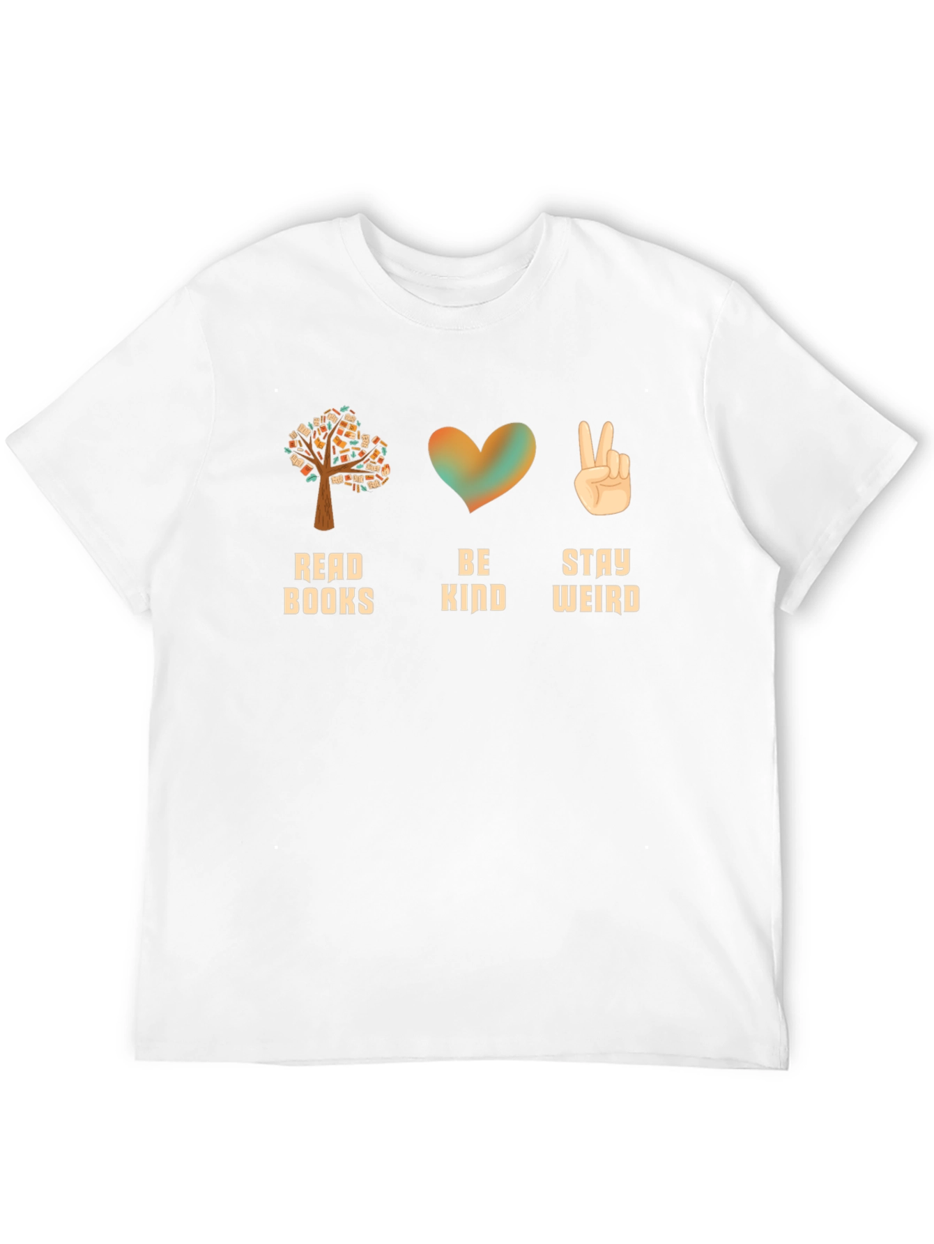 Read Books Be Kind Stay Weird Graphic Tee