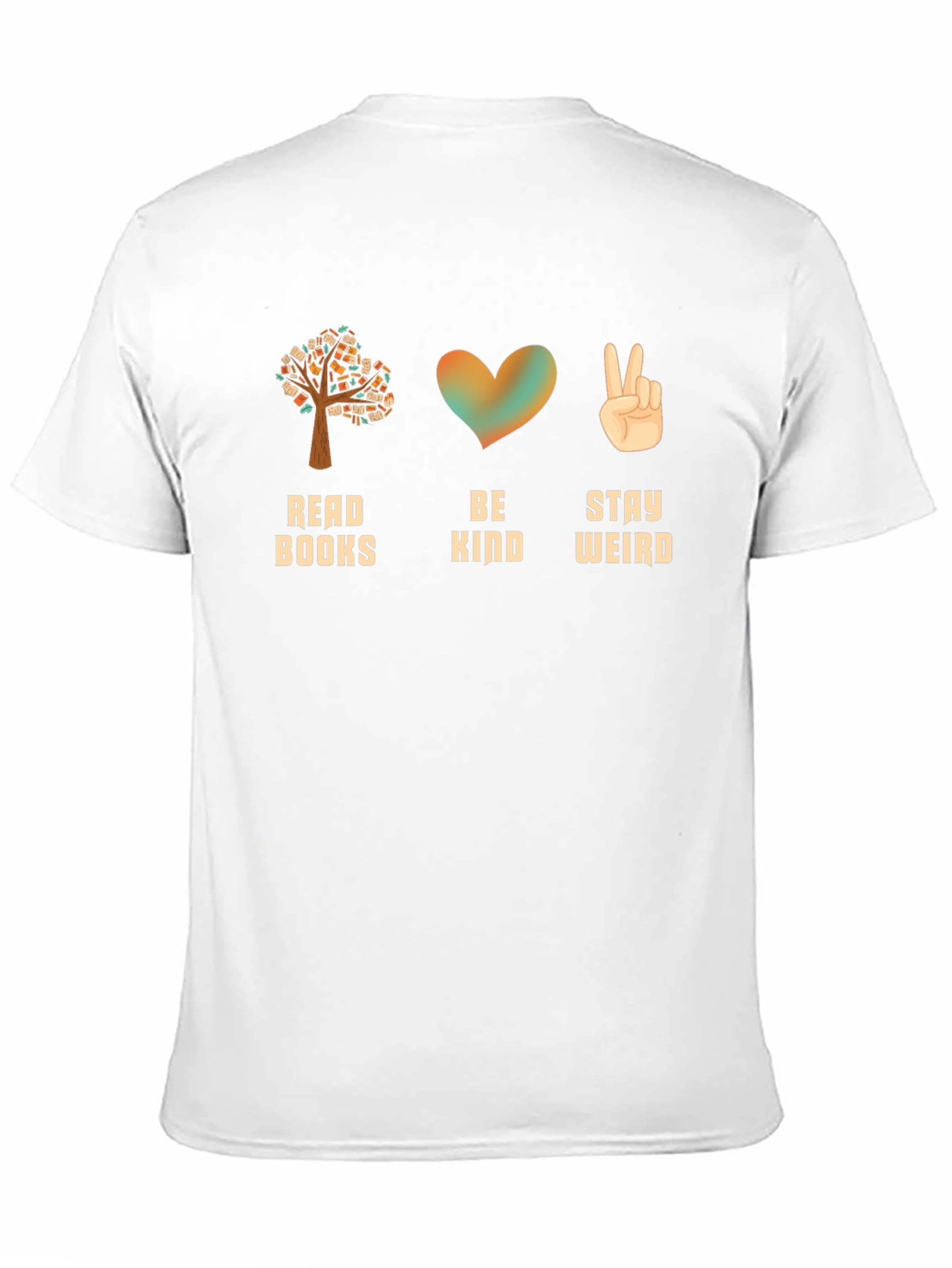 Read Books Be Kind Stay Weird Graphic Tee