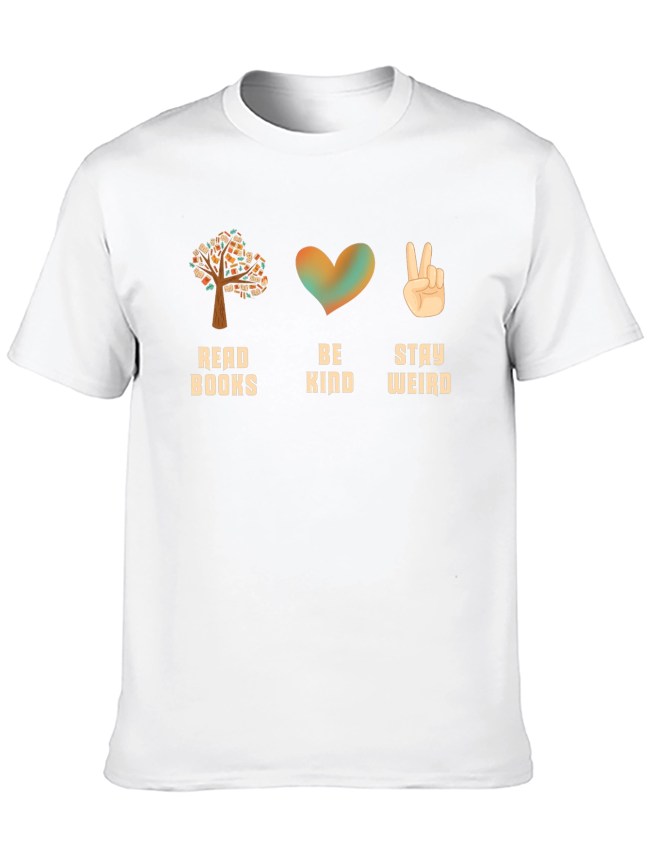 Read Books Be Kind Stay Weird Graphic Tee