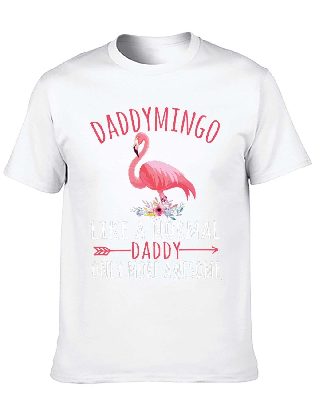 Daddymingo Flamingo Black Graphic T-Shirt