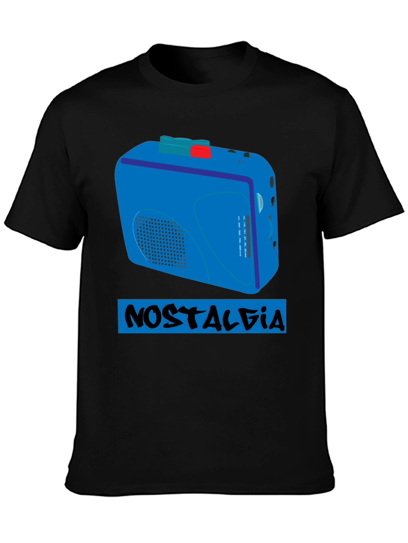 Nostalgia Cassette Player T-Shirt - Retro Style
