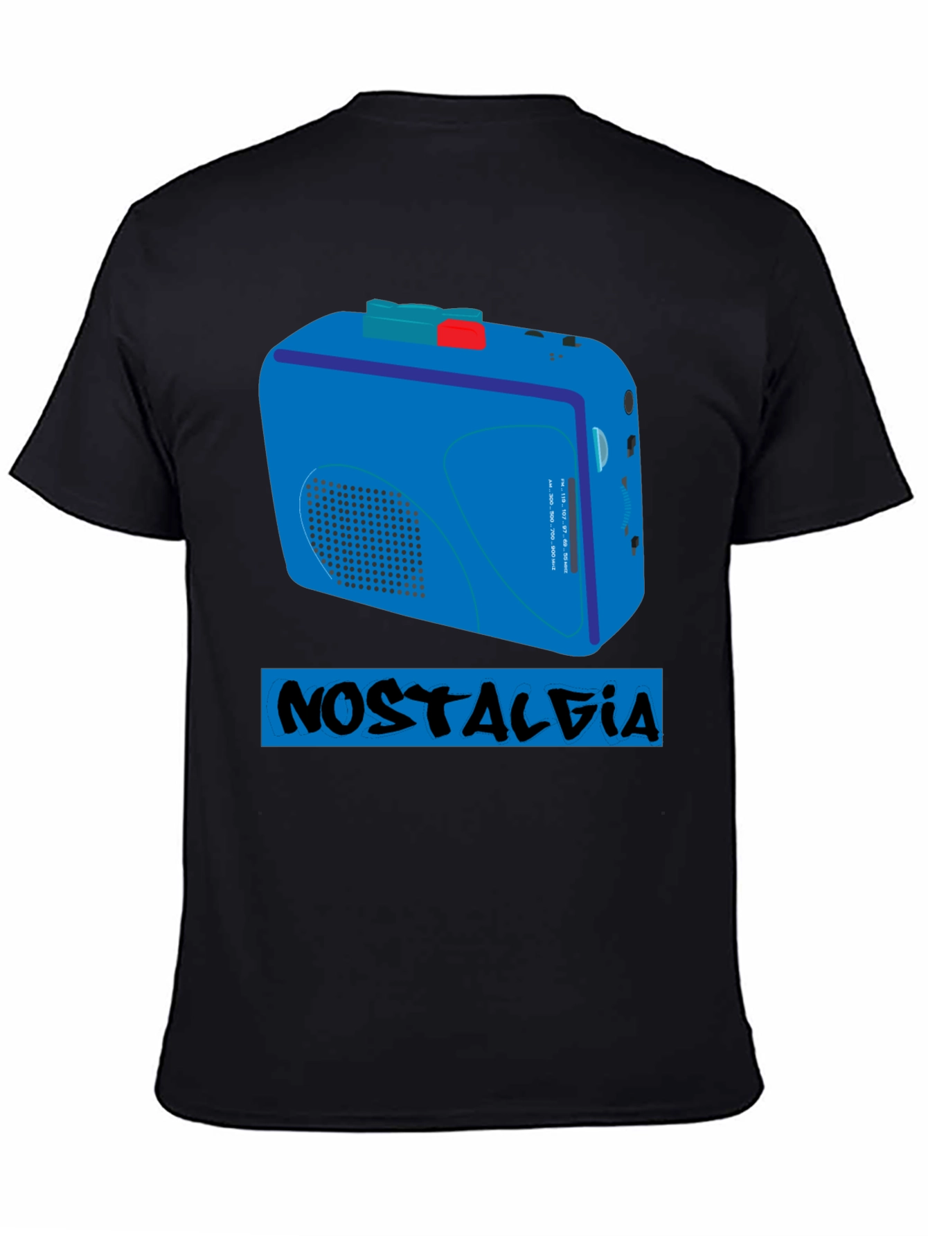 Nostalgia Cassette Player T-Shirt - Retro Style