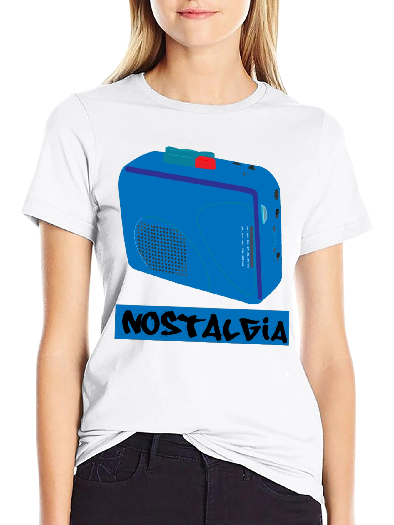 Nostalgia Cassette Player T-Shirt - Retro Style