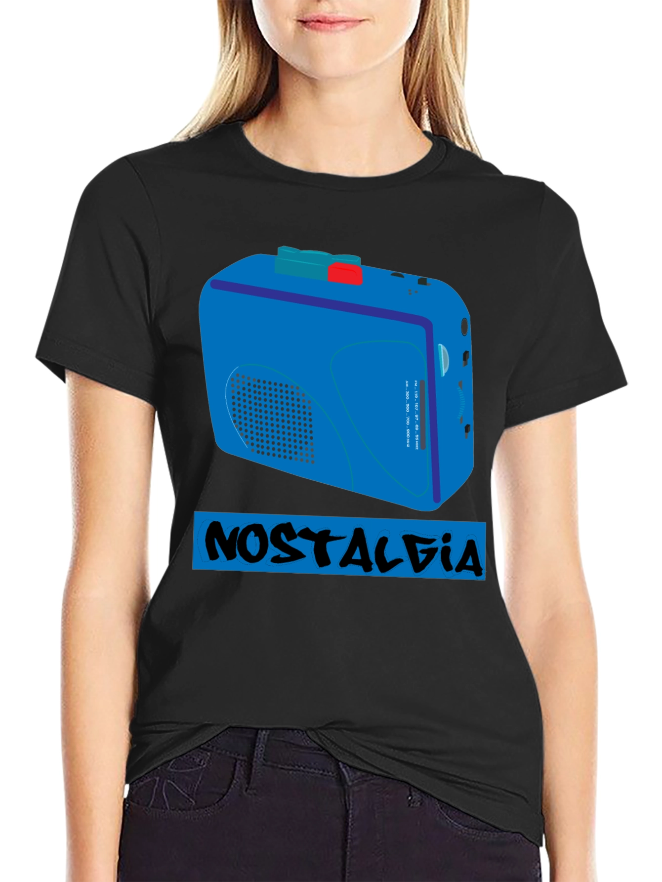 Nostalgia Cassette Player T-Shirt - Retro Style