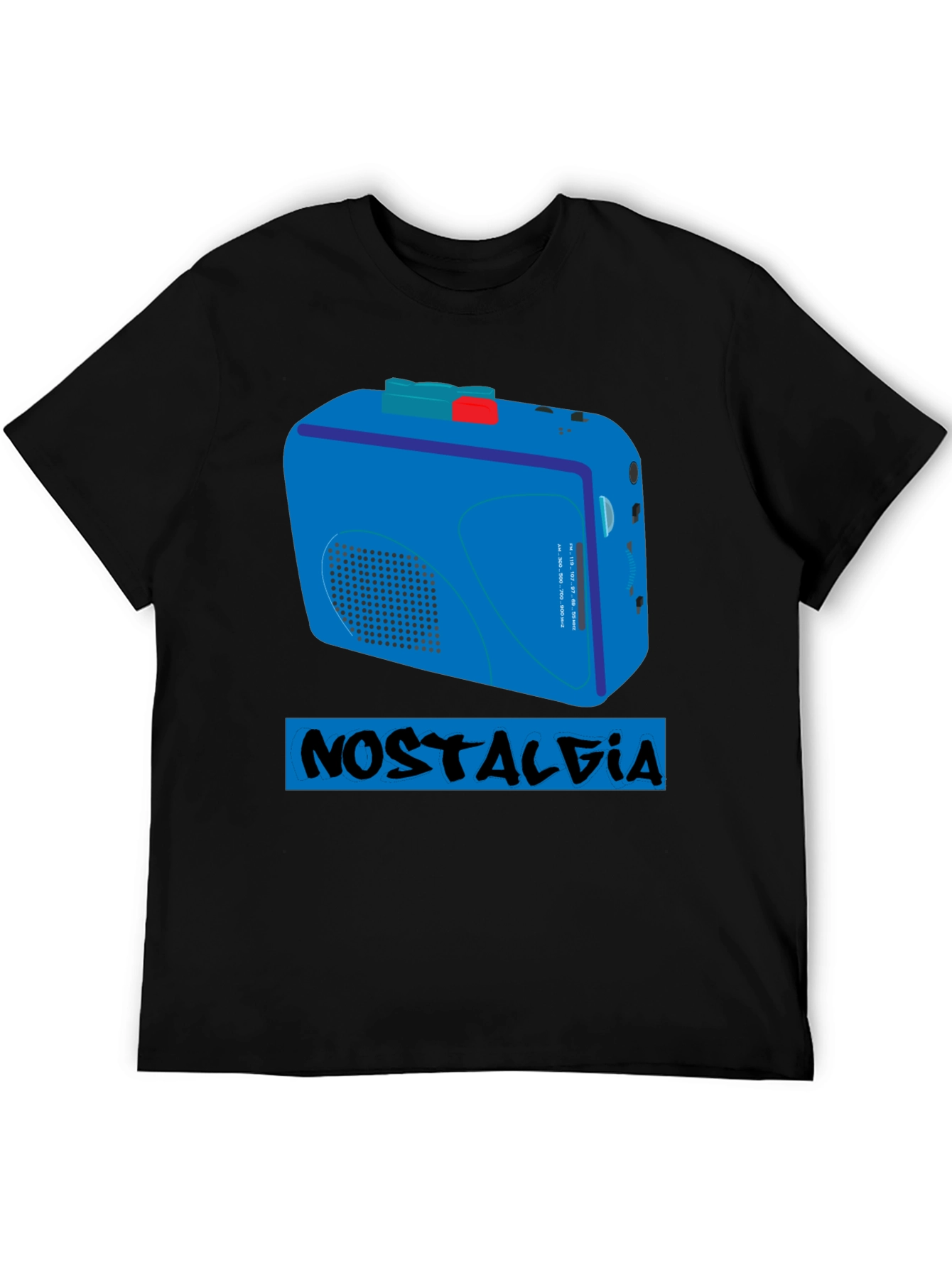 Nostalgia Cassette Player T-Shirt - Retro Style